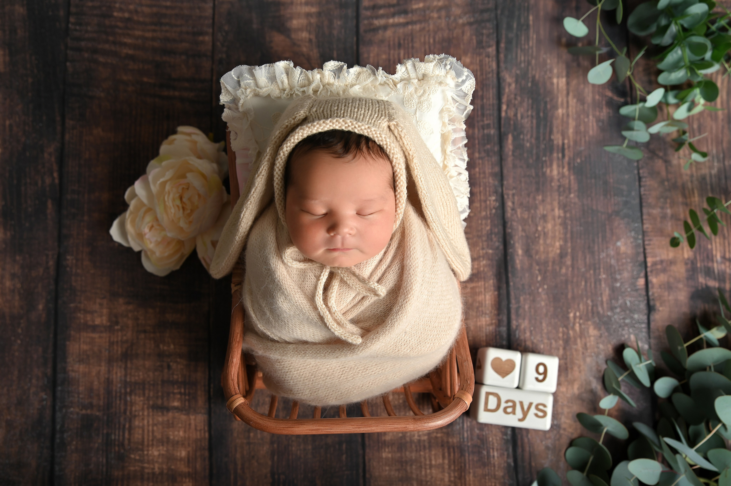 Альбина ньюборн 9 дней. Фотограф Новорожденных и семейный Элла Огай г. Сатпаев