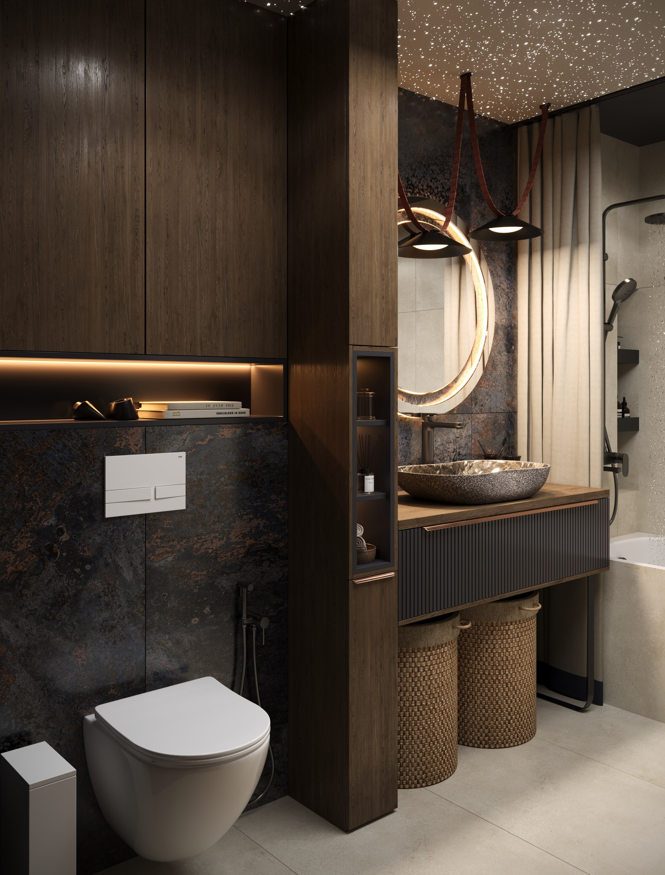 3Д визуализация санузла 6.8 m². Заказать 3Д визуализацию интерьеров — Дарья Веденёва