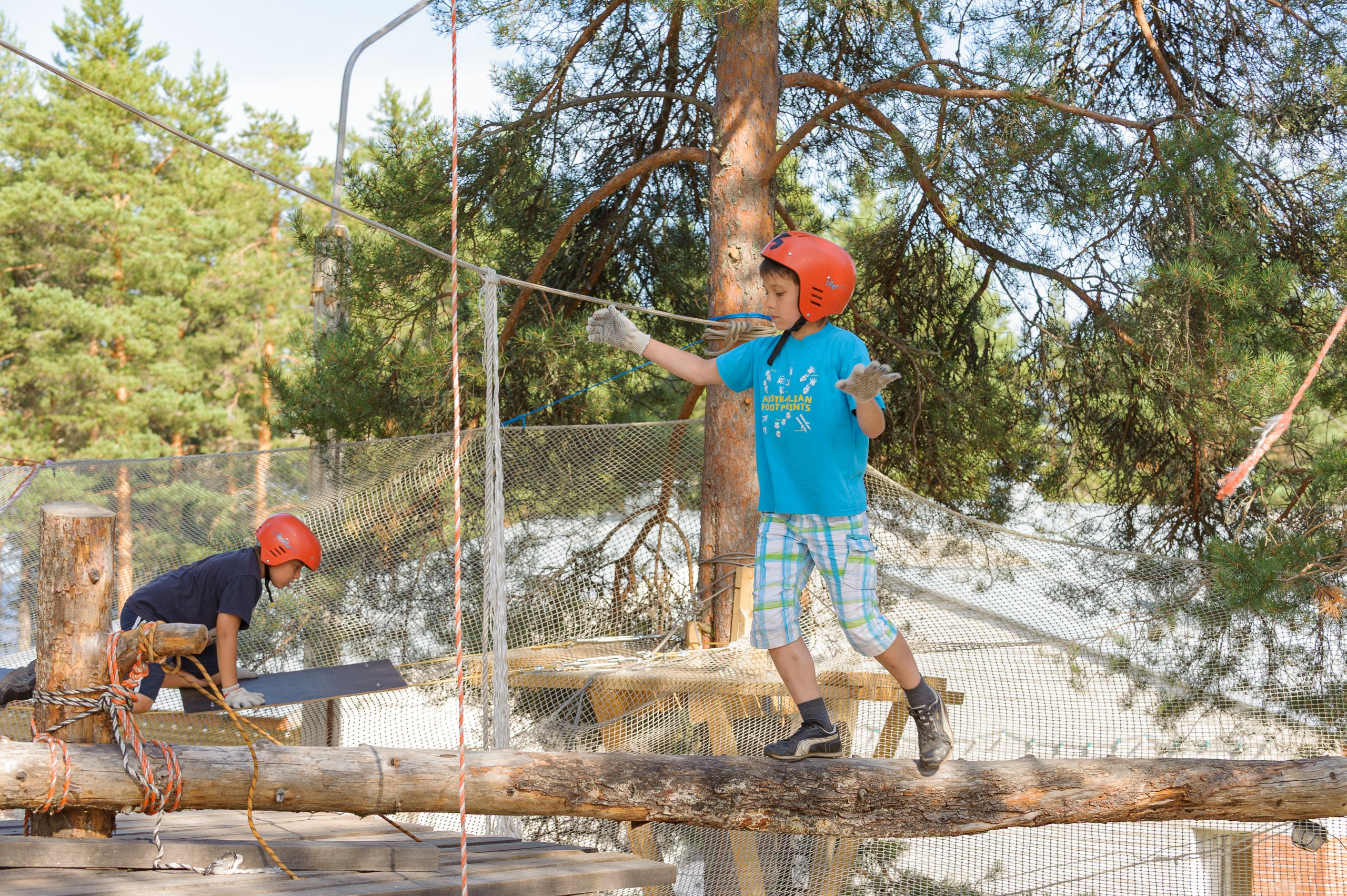 Летние тренировочные сборы Школы Боевых Искусств «МОН» 2013, подвесной городок