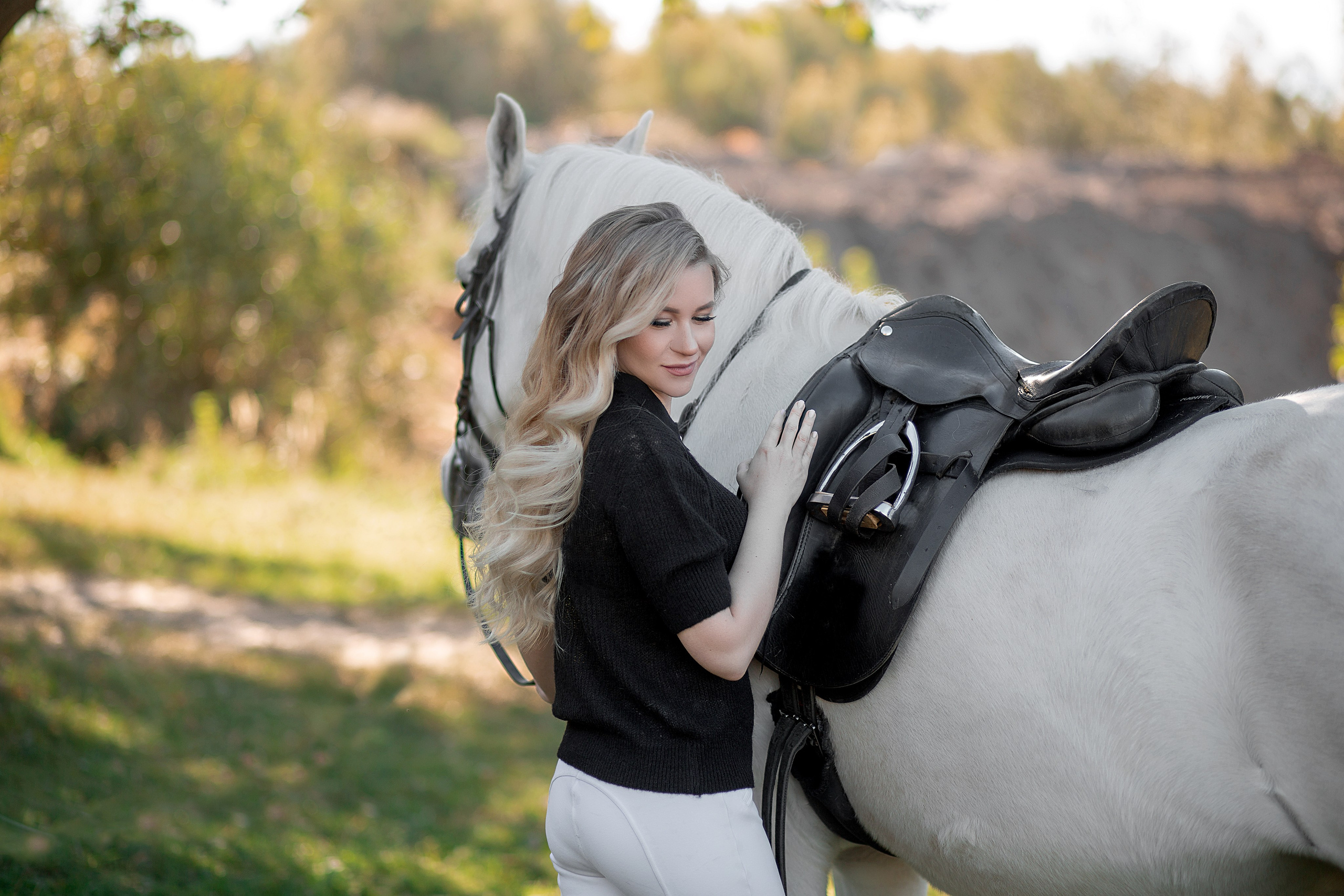 Наталья и Воробей. Фотосессия с лошадьми в Нижнем Новгороде