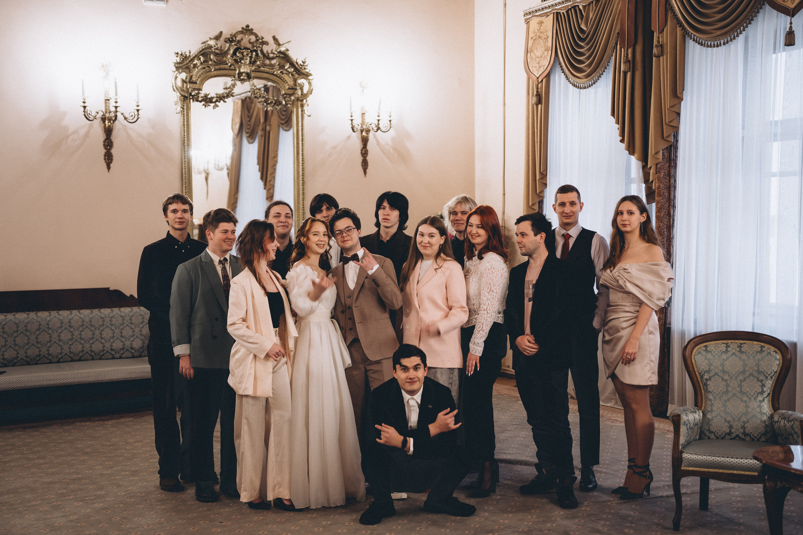 СВАДЕБНАЯ СЬЕМКА ВО ВТОРОМ ДВОРЦЕ С ГОСТЯМИ И ПРОГУЛКА В ТАВРИЧЕСКОМ САДУ. Профессиональный фотограф, Санкт-Петербург — Виктория Богомолова