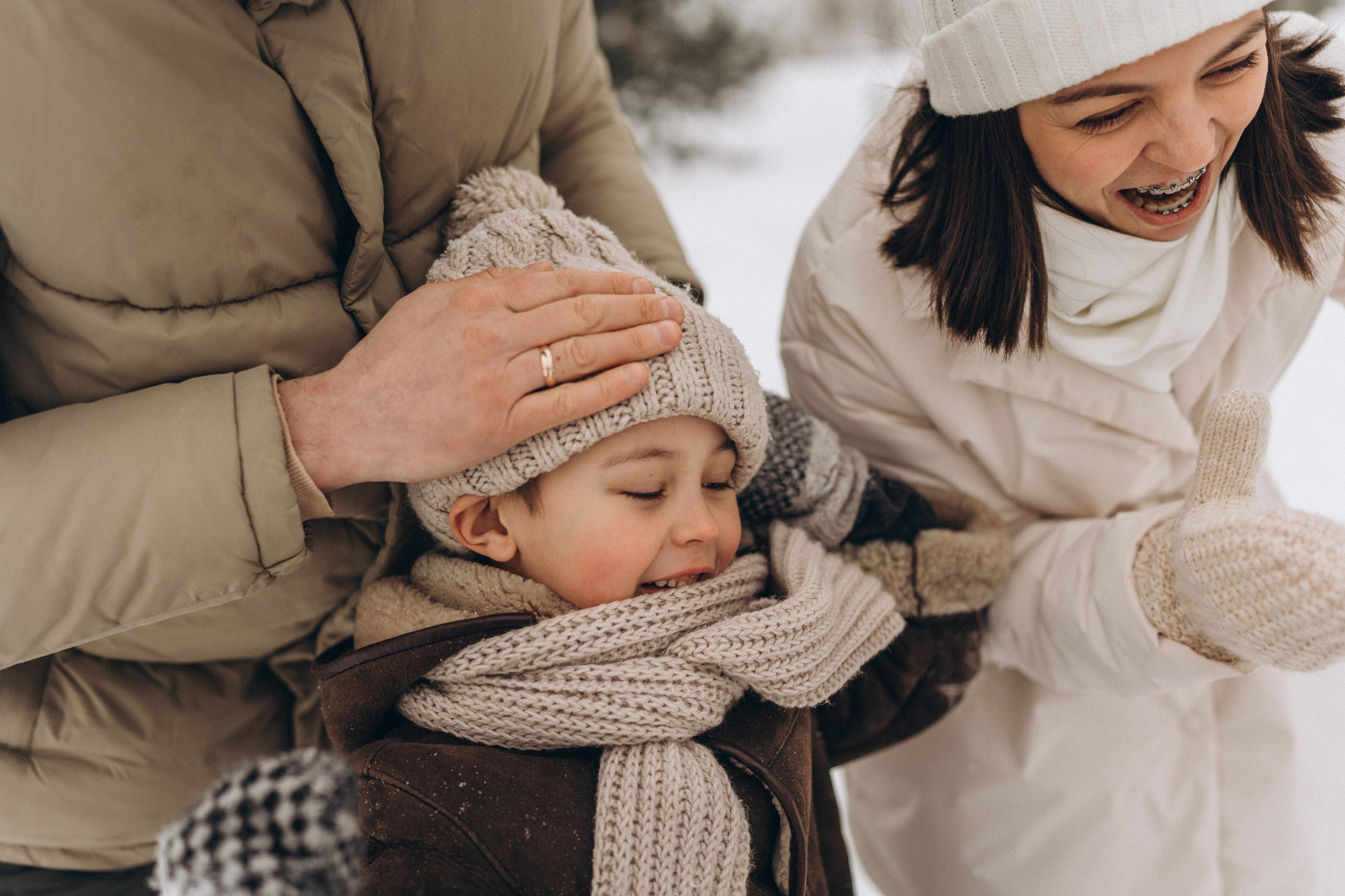 Зимняя семейная фотосессия. Детский, семейный и ньюборн фотограф в Москве Юлия Шуарт
