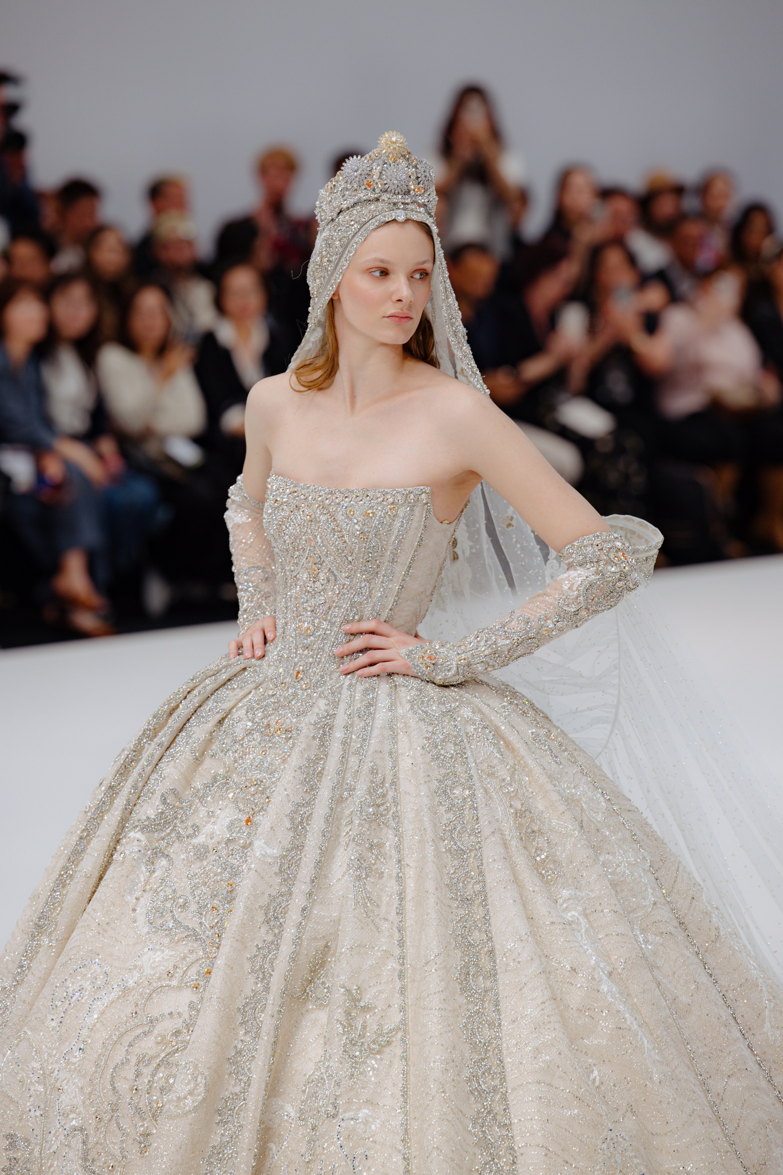 Barcelona Bridal Fashion Week 2025 venue before the runway show