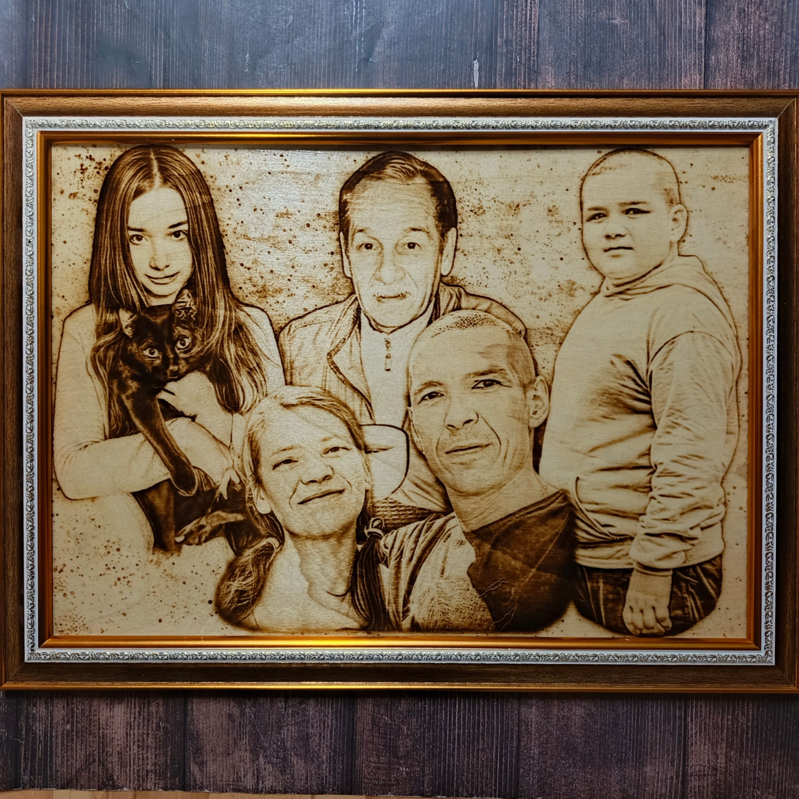 Портреты. Выжигания картин и портретов по фото