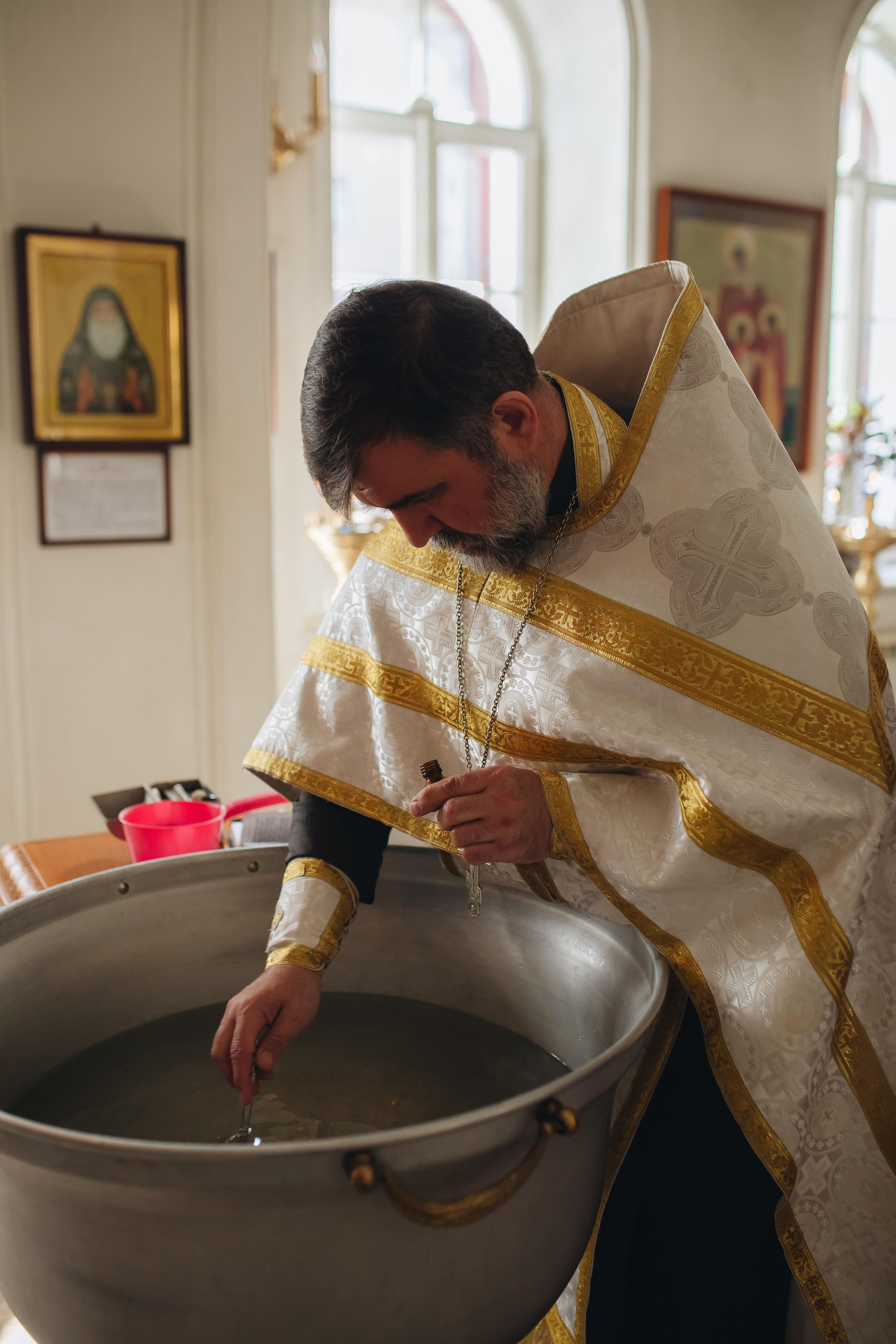 Крещение в светлом Храме. Семейный и детский фотограф в Москве Дорогова Екатерина