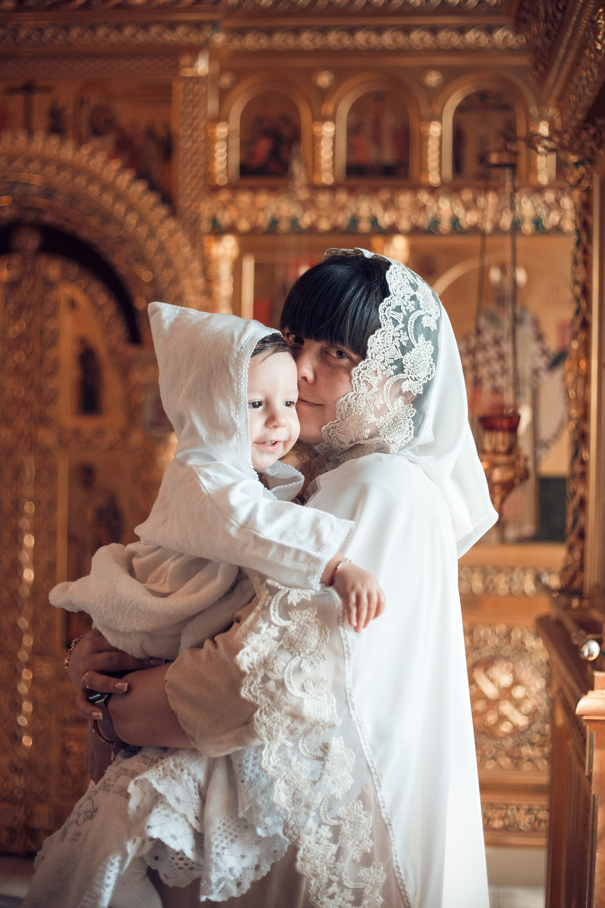 Крещение Савелия в храме Успения Богородицы с. Истомино Тарусский р-н