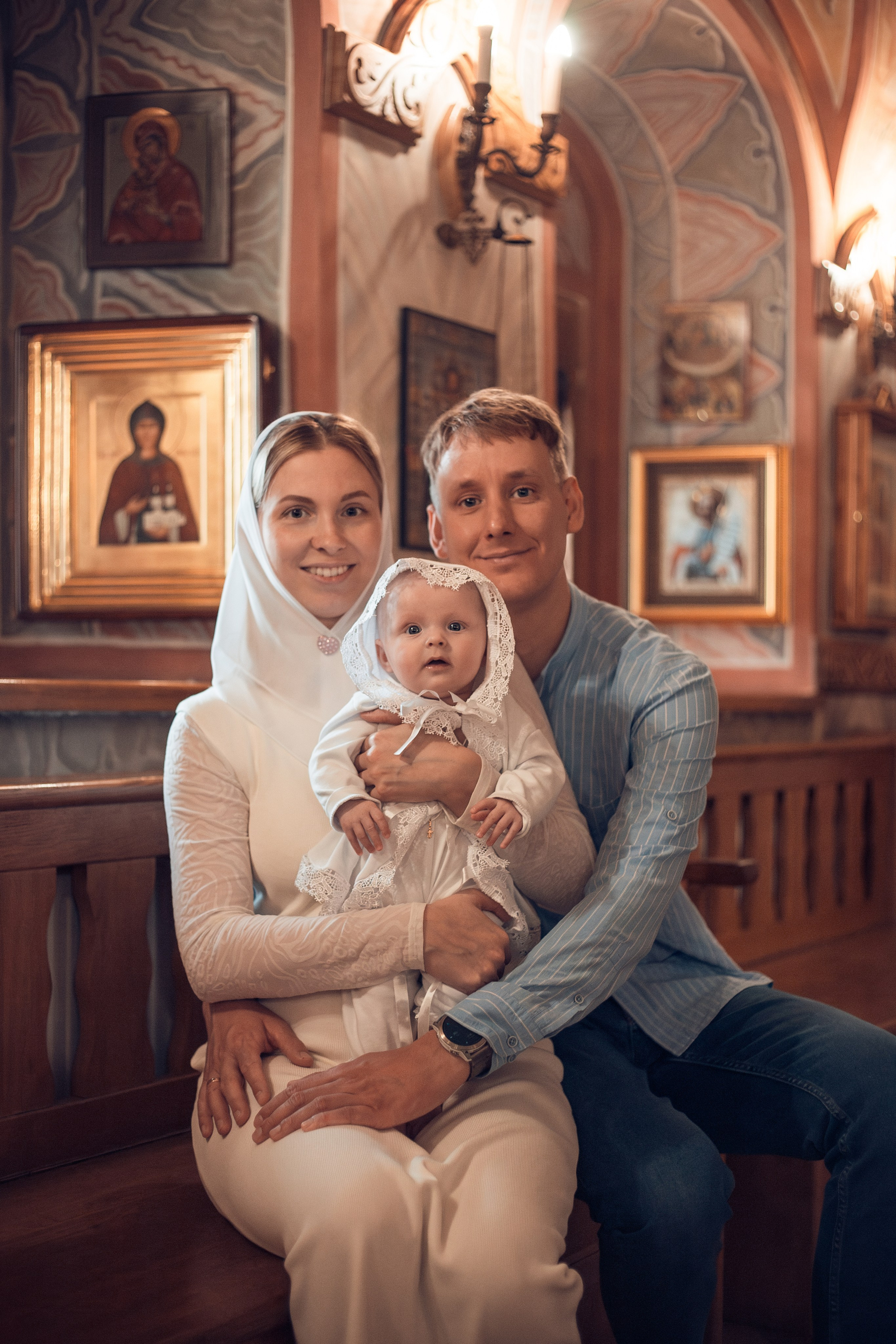 Крещение Полины в Спасо-Преображенском Воротынском женском монастыре