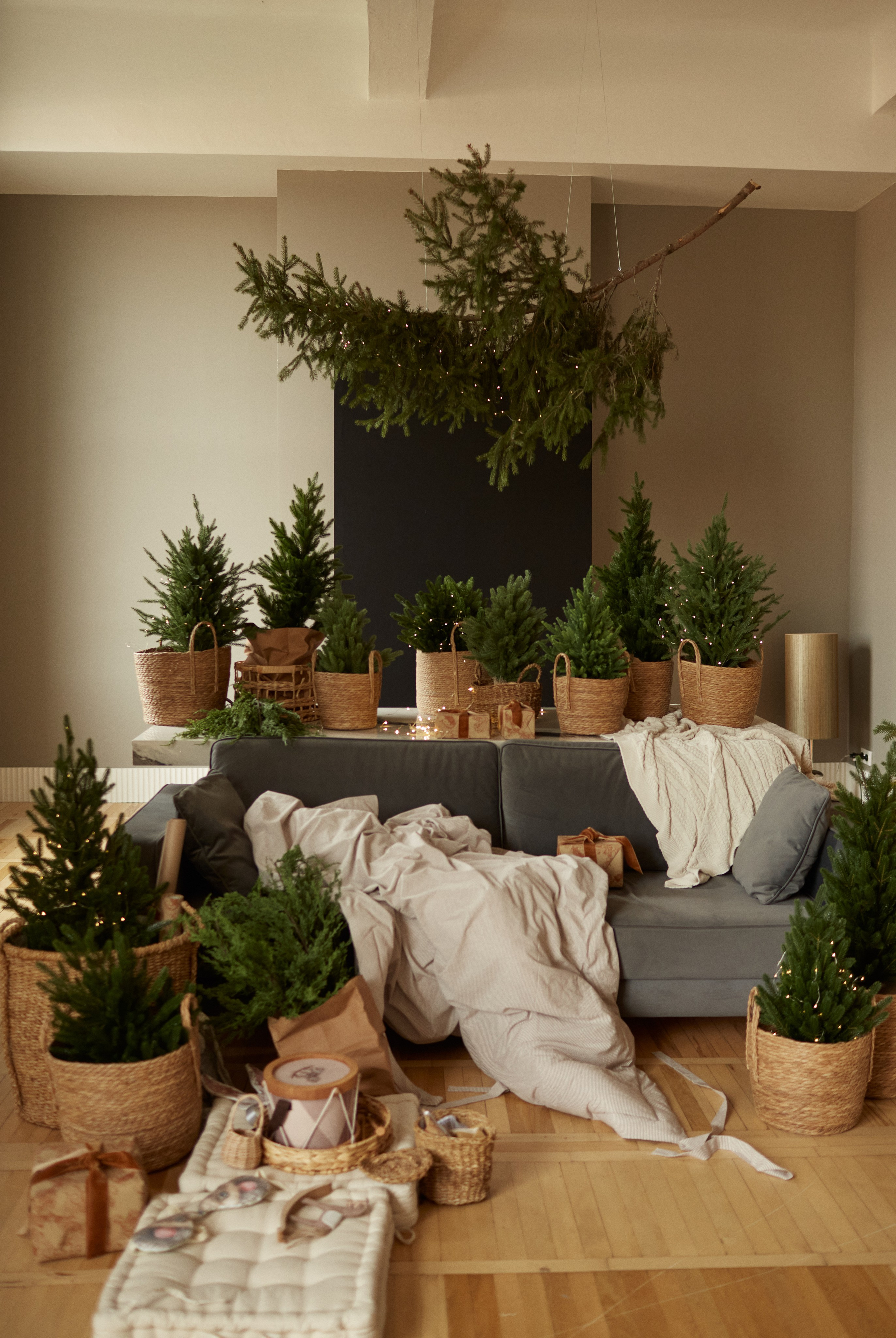 Новогодний интерьер фотостудии «Паркет», город Краснодар. Семейный и детский фотограф в Краснодаре Анна Трашкова