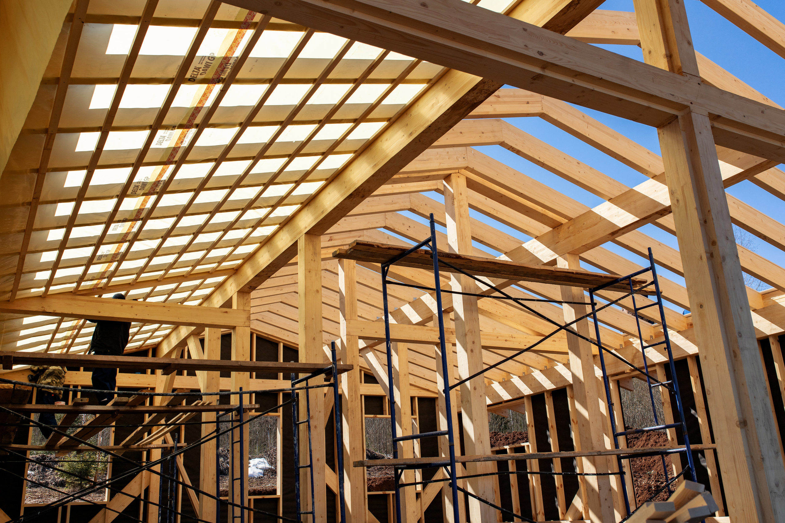 Коттеджный посёлок «Золотая рыбка». Съёмка строящейся недвижимости. Апрель 2022. Фотограф Пермь. Свадьбы. Семья и дети, школа, д. сад. Фотокниги