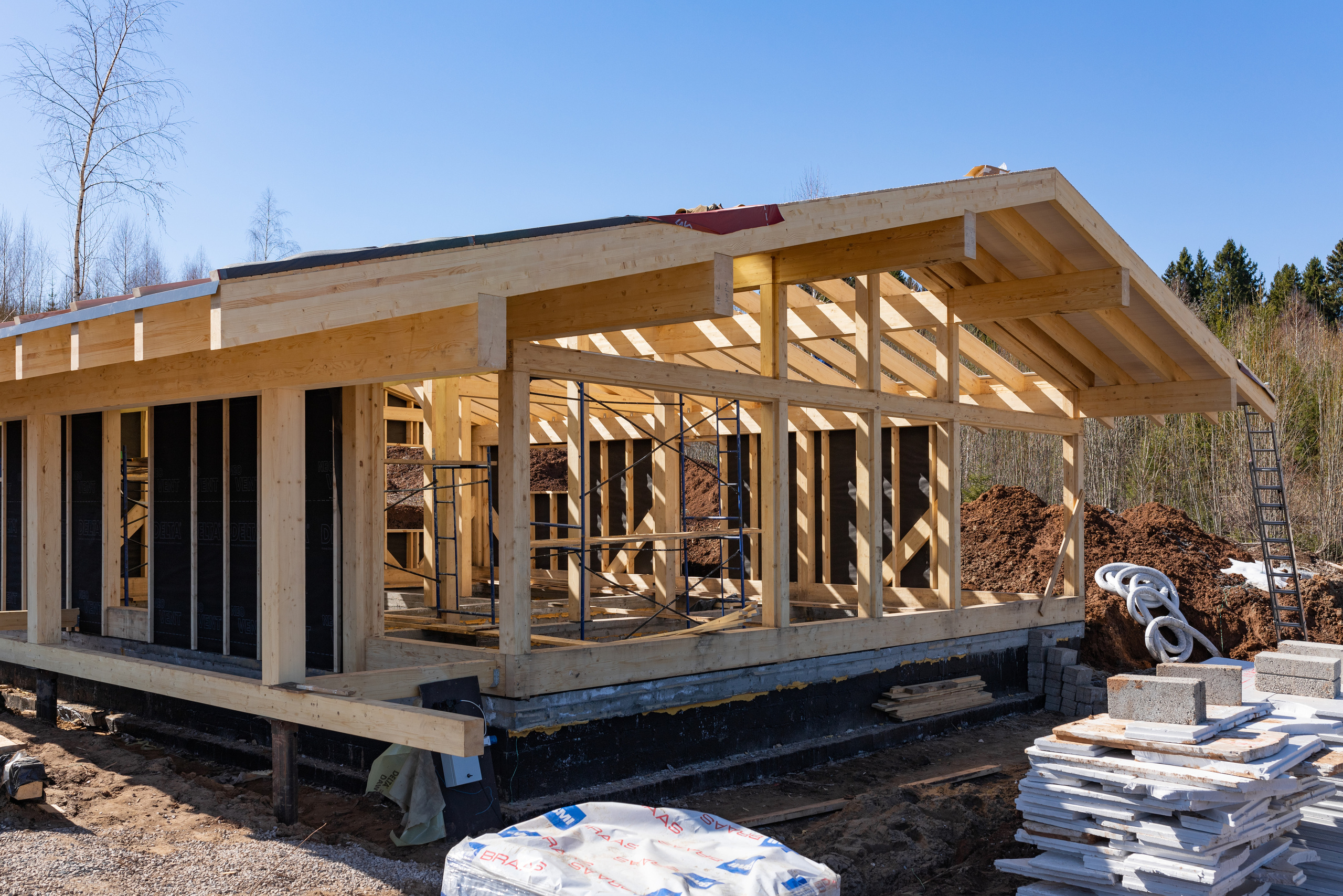 Коттеджный посёлок «Золотая рыбка». Съёмка строящейся недвижимости. Апрель 2022. Фотограф Пермь. Свадьбы. Семья и дети, школа, д. сад. Фотокниги