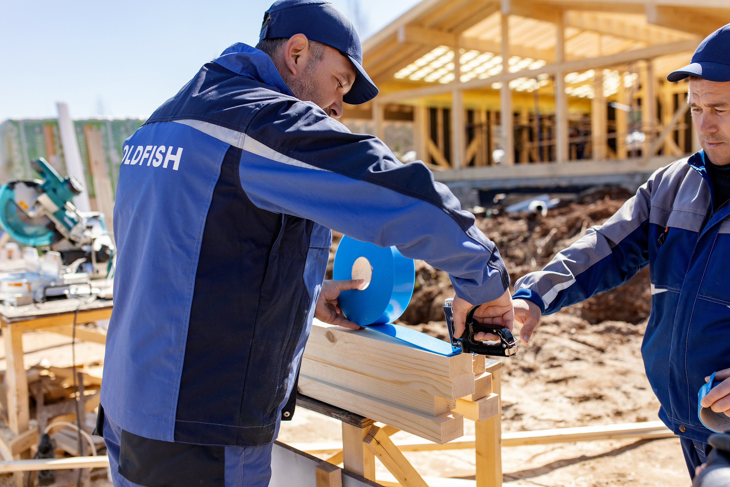 Коттеджный посёлок «Золотая рыбка». Съёмка строящейся недвижимости. Апрель 2022. Фотограф Пермь. Свадьбы. Семья и дети, школа, д. сад. Фотокниги