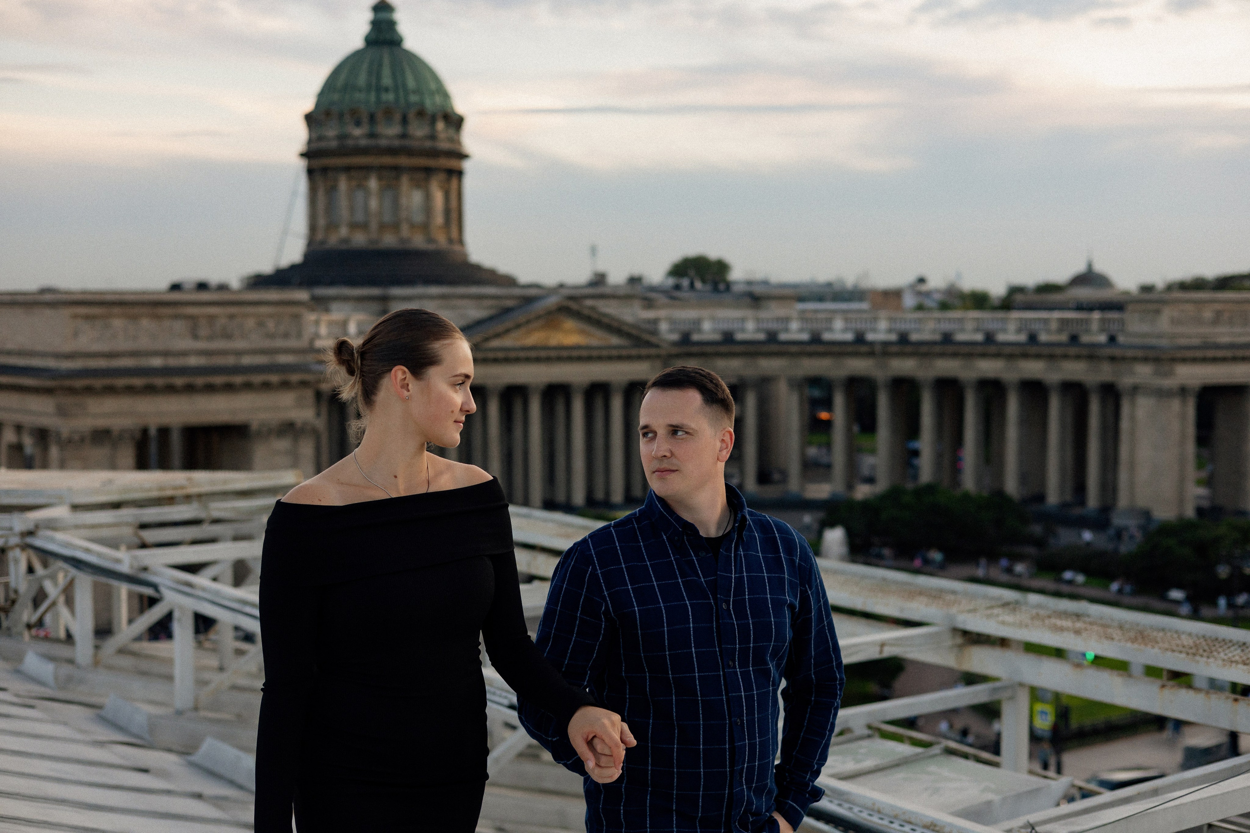 Романтика питерских крыш. Свадебный фотограф в Санкт-Петербурге Ксения Кобышева