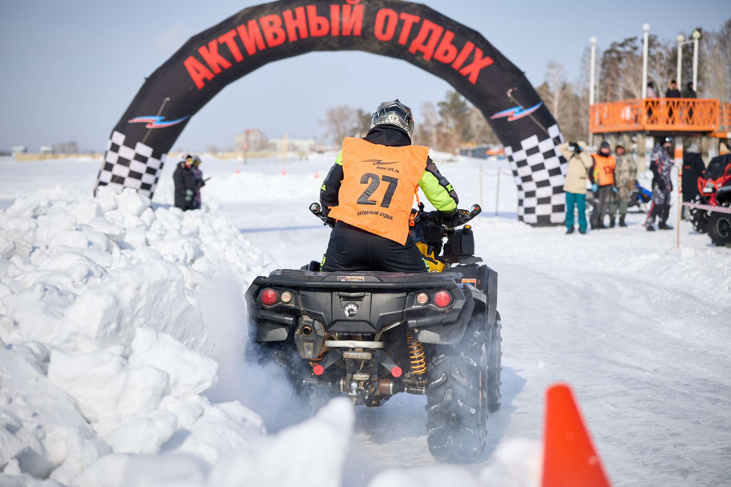 Топим Лёд — 2026. Соревнования на квадроциклах. Фотограф в Новосибирске Алена Скокова