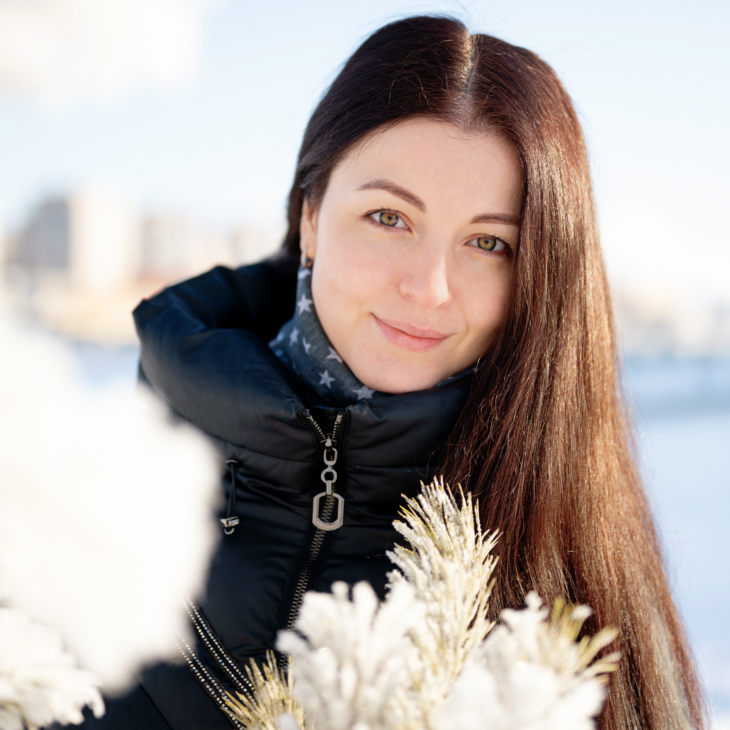 Зимняя фотосессия, на морозе