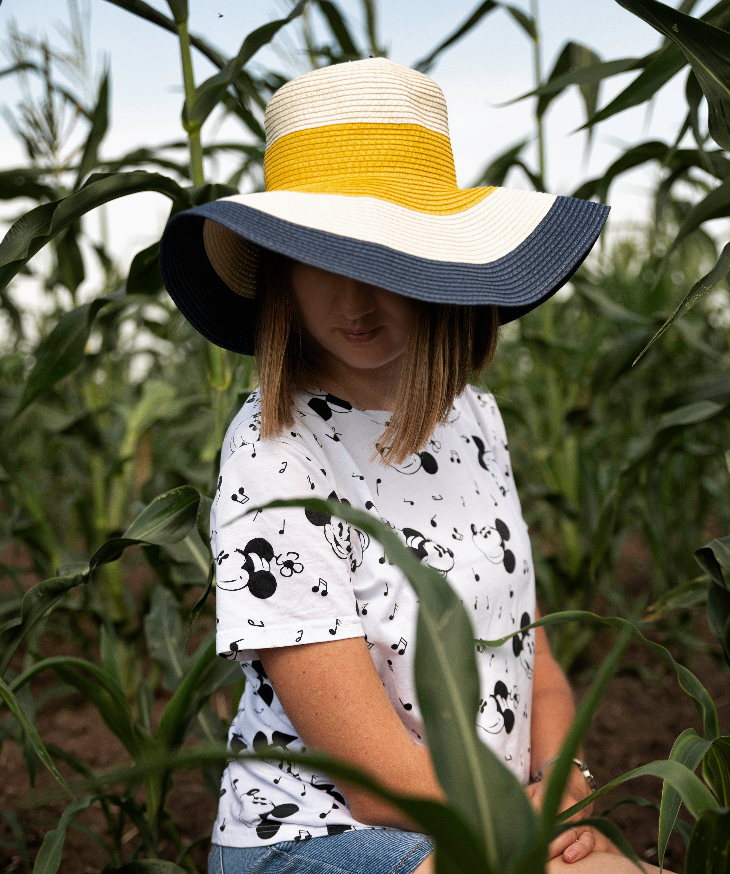 Портретная фотосессия в кукурузе