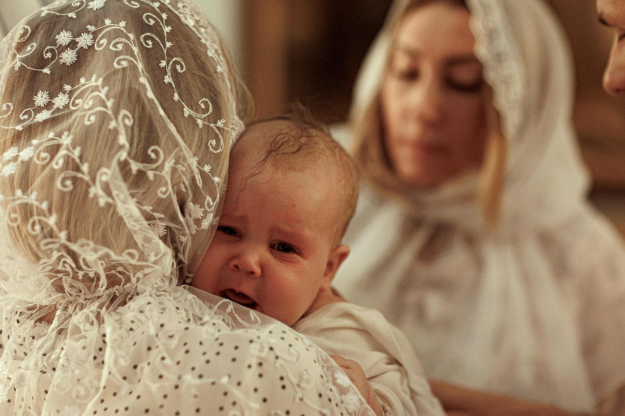 Таинство крещения Аглаи. Храм в п.Ахтырском. Детский семейный фотограф в Абинске