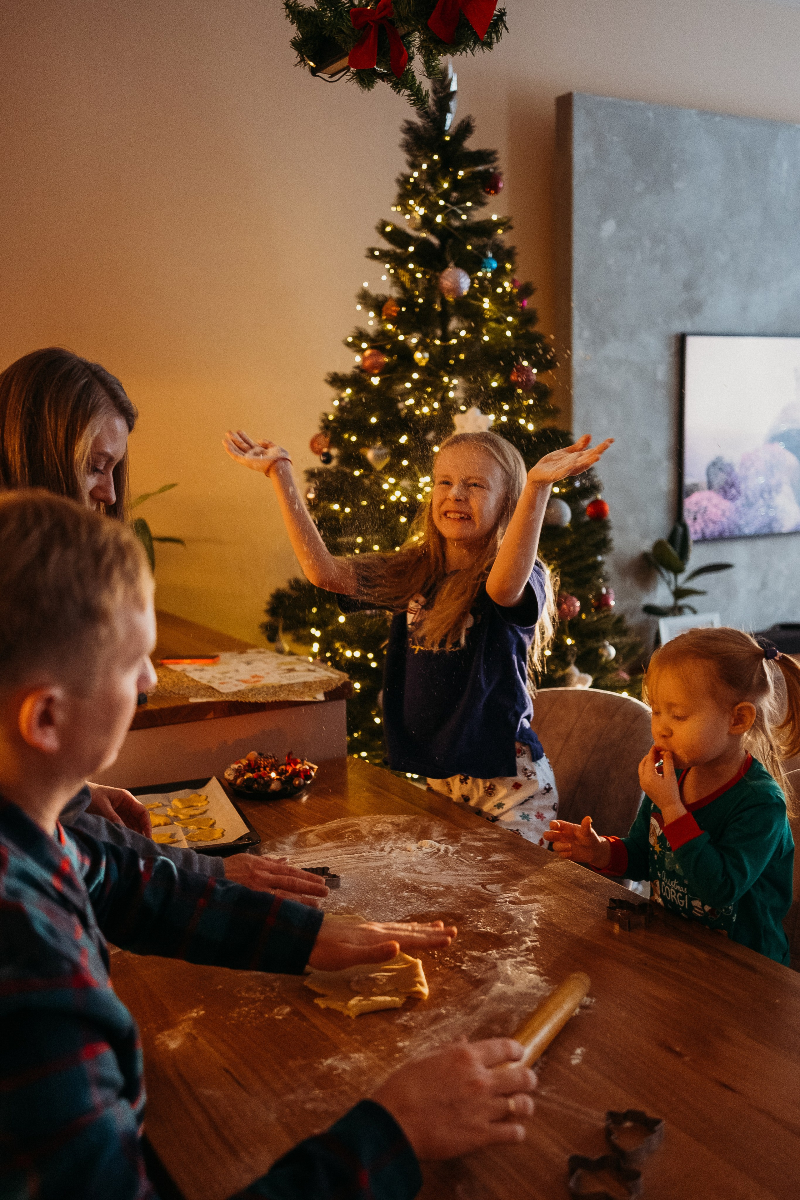 Новогодняя домашняя фотосессия. Семейный и детский фотограф в Санкт-Петербурге