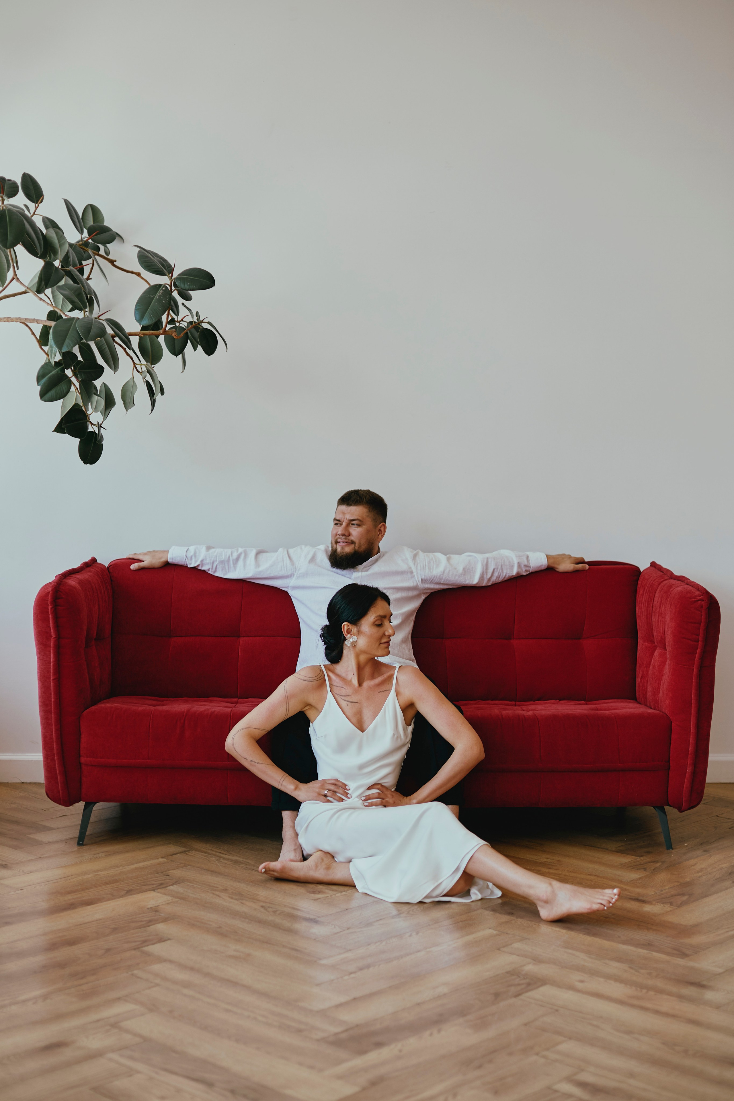 Настя и Коля. Свадебная фотосъёмка в студии. Семейный фотограф Бредик Екатерина