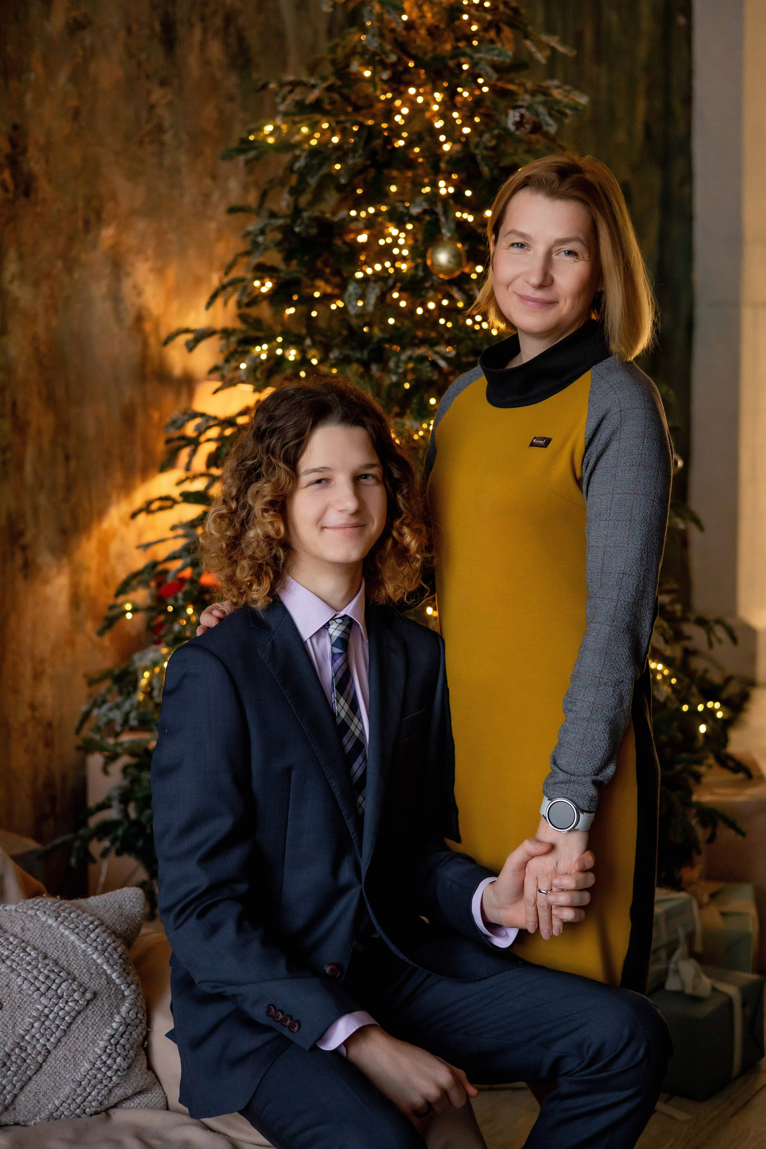 Новогодняя фотосессия для большой семьи. Семейный фотограф в Москве