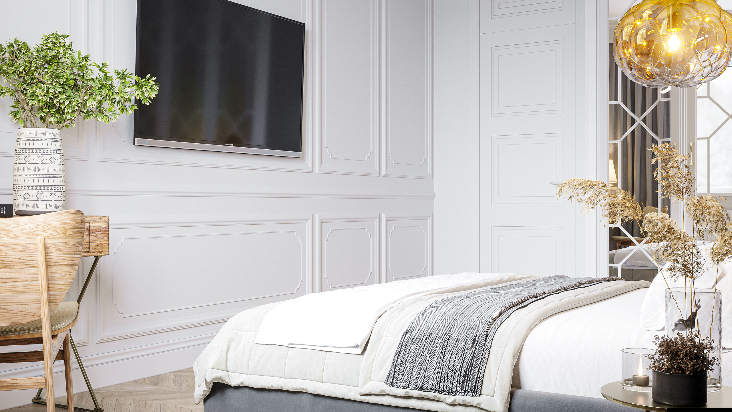 Дизайн спальни в гостевом доме. Intoo.ru — Дизайн интерьера в Москве. Частный дизайнер Роман Королев