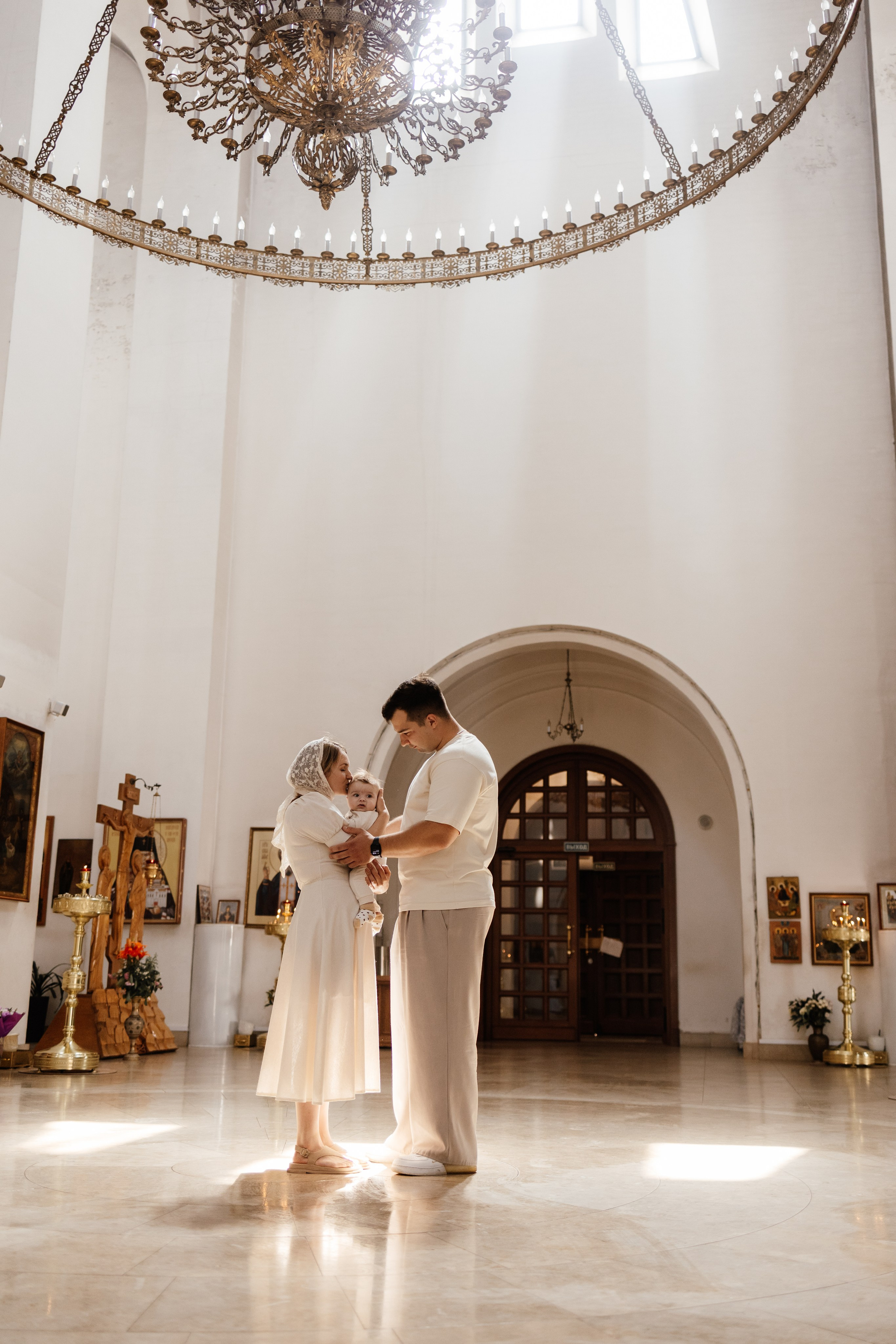 Таинство Крещения Саши. Фотограф новорождённых Newborn Москва