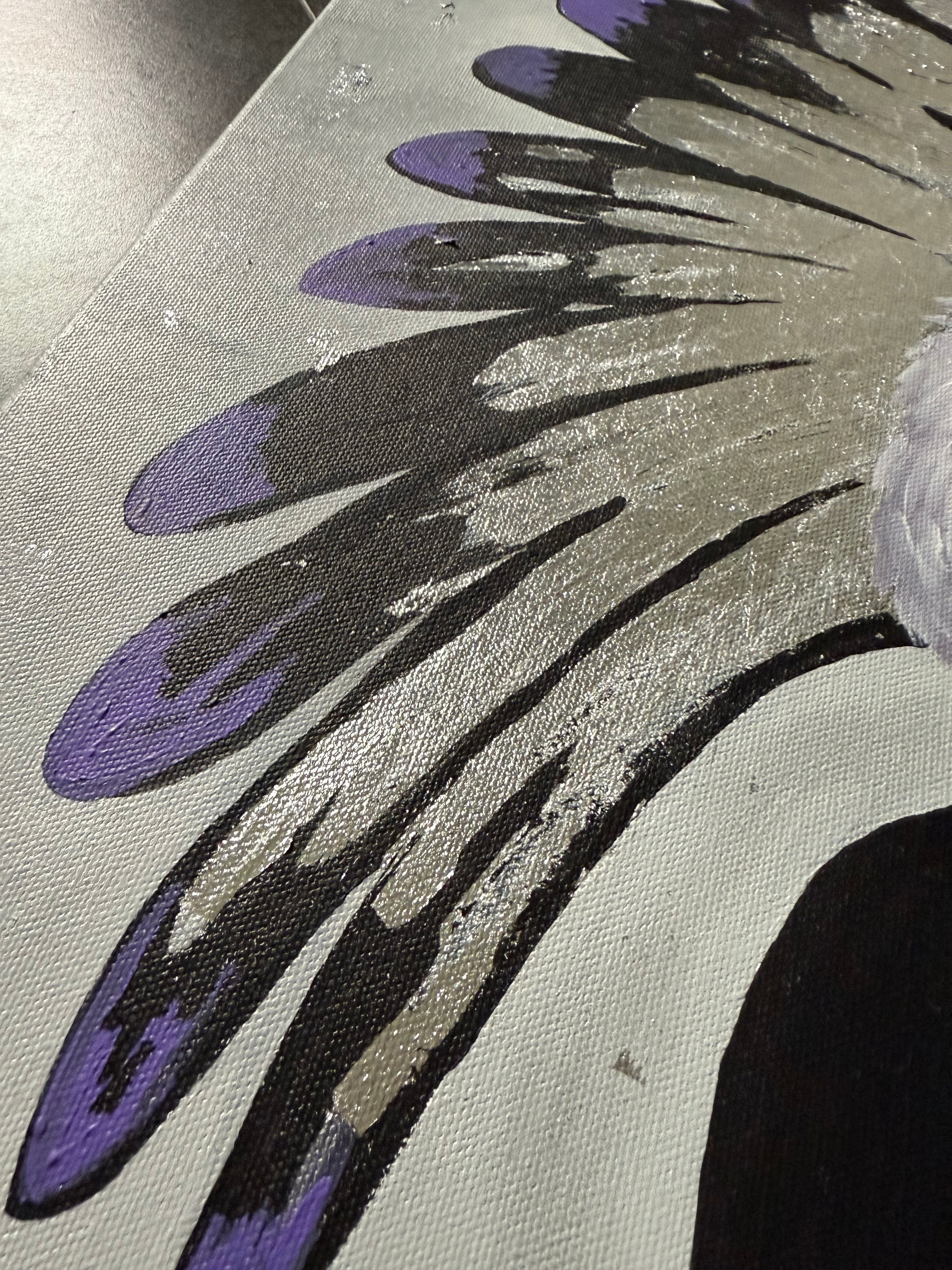 Размеры: 40*50 см . Материалы: Холст, акриловые краски, паталь. 