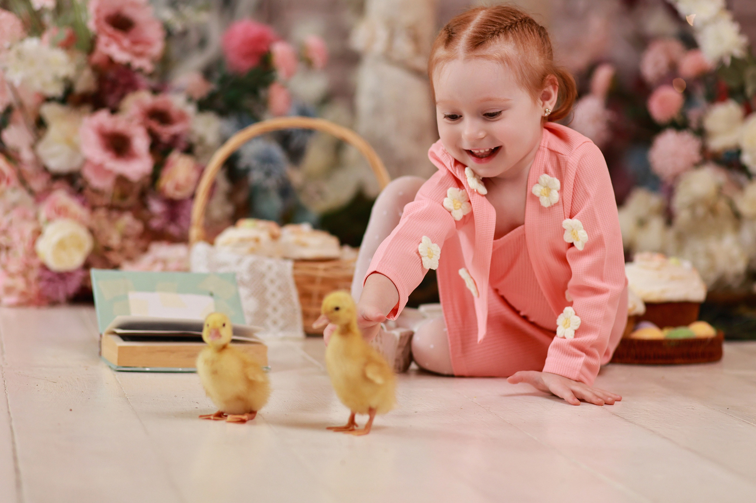 «Светлая Пасха» с утятами. Детский семейный фотограф Краснодар