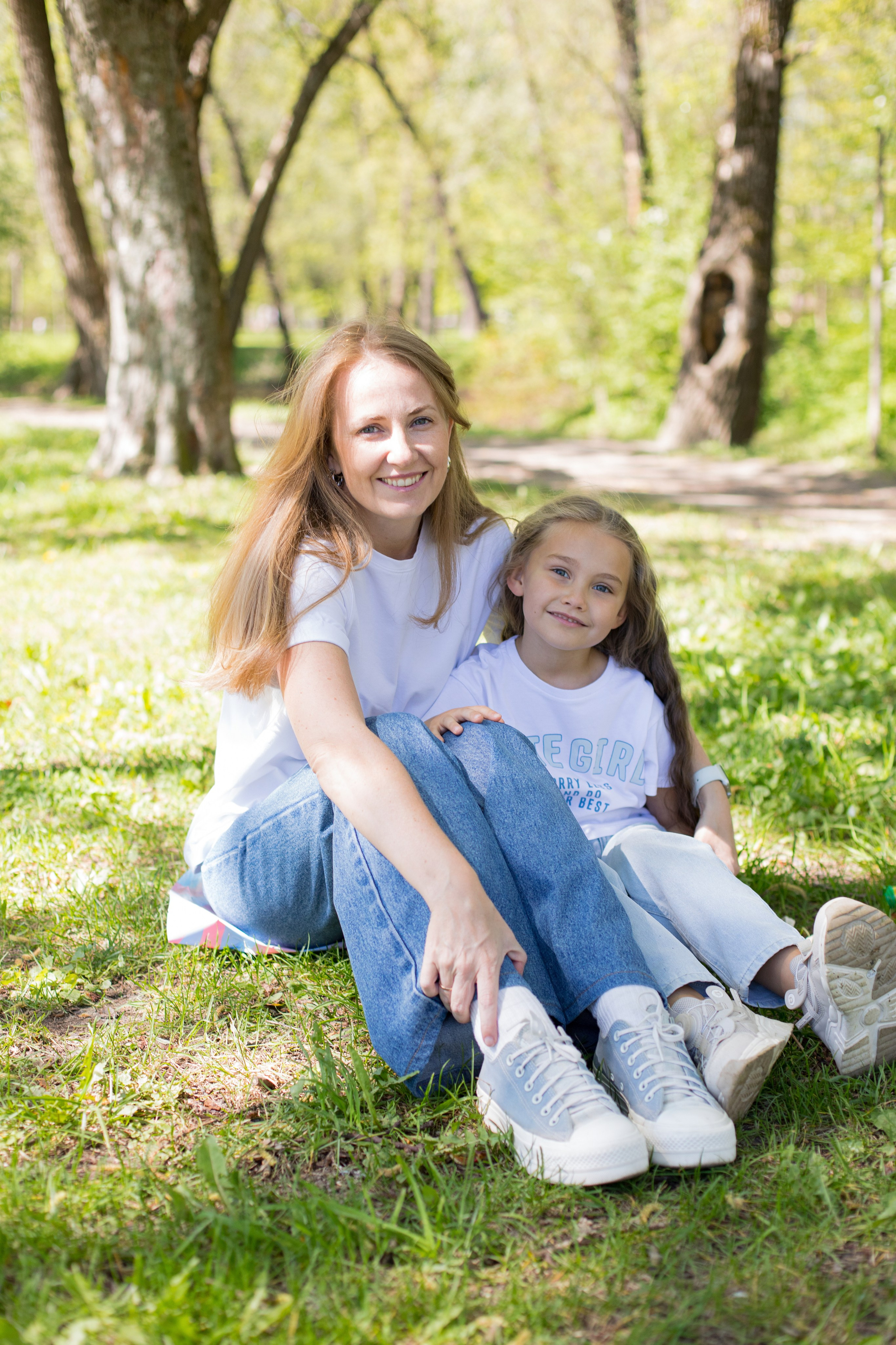 Фотосессия мамы и дочки в Парке Победы. Детский и контент фотограф Надя Волкова Санкт-Петербург