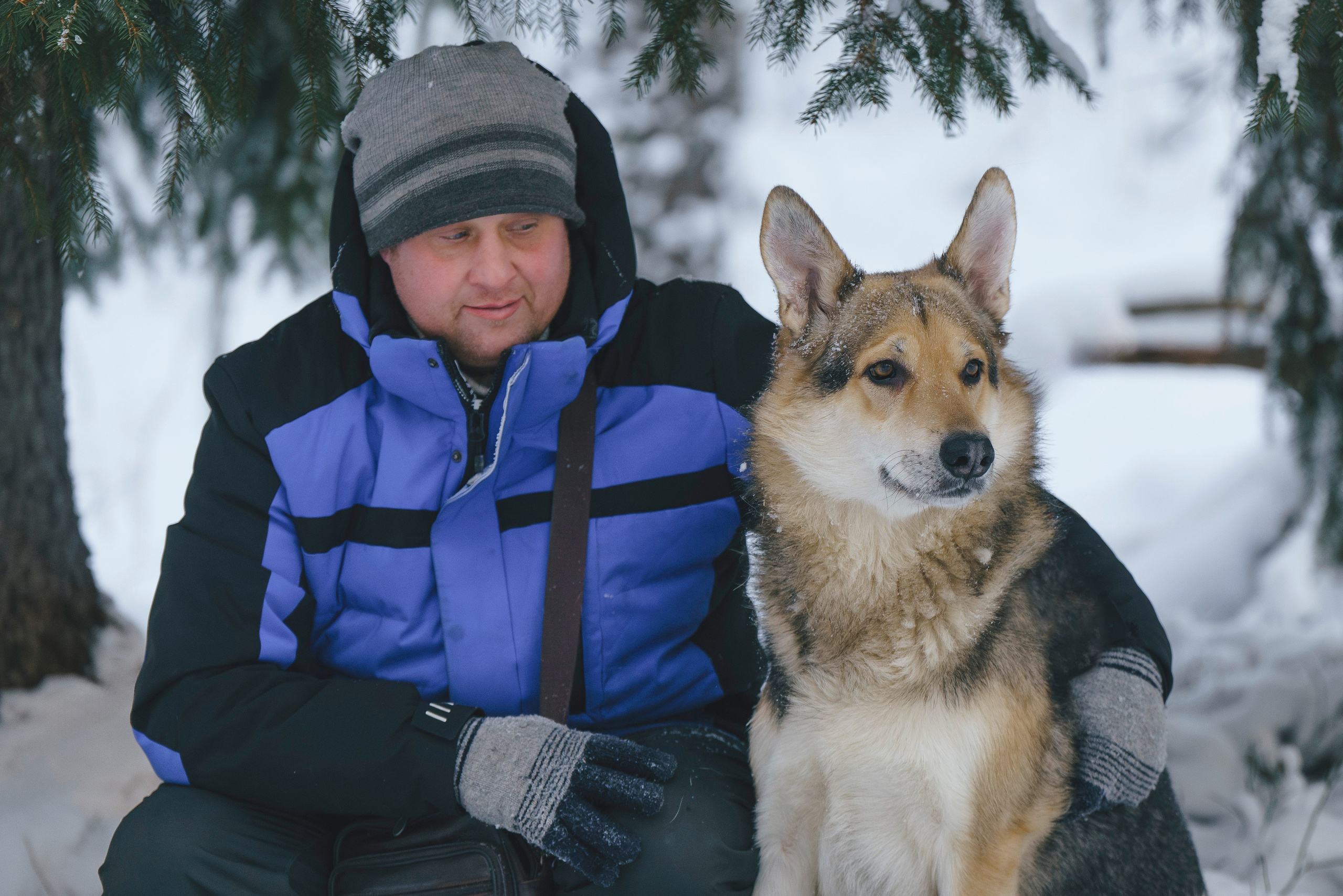 Рэй, Кузя, Ольга и Александр. Фотограф анималист в Спб недорого Олеся Майорова