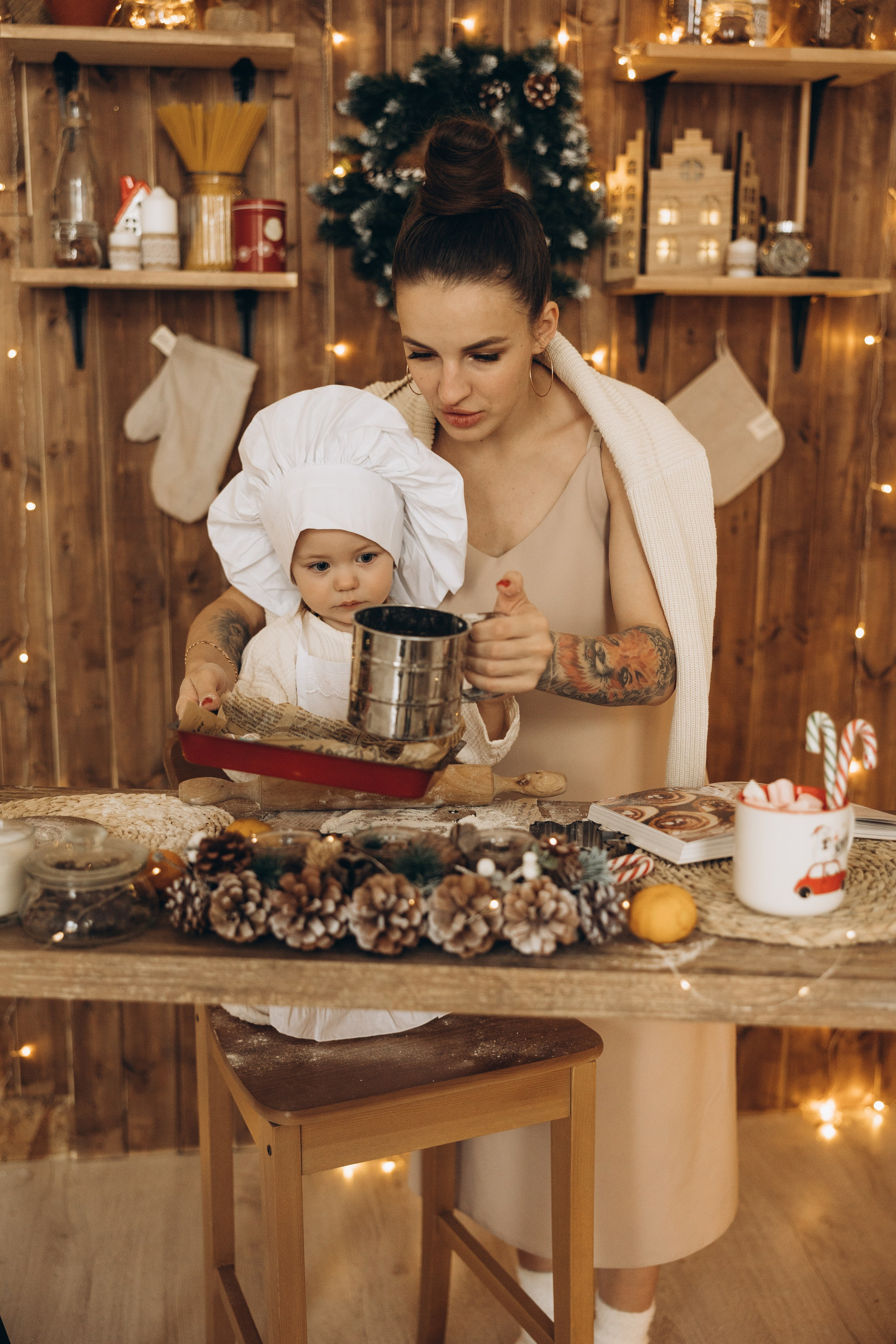 Ольга и Мирослава НГ. Семейный фотограф в Москве Виктория Ястребинская