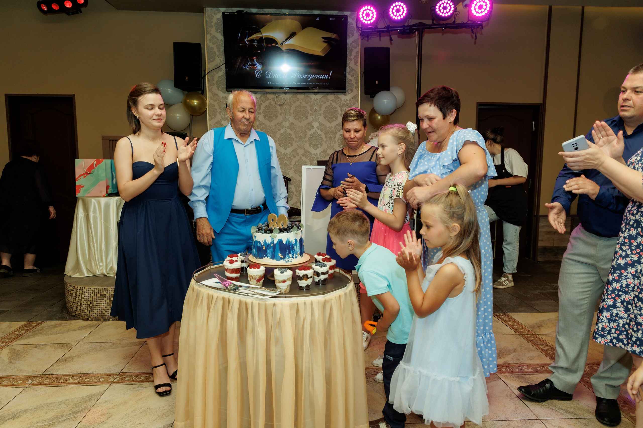 Юбилей Александру Матвеевичу 80 лет. Свадебный и семейный фотограф в г. Волхов Алексей Кочерыжкин