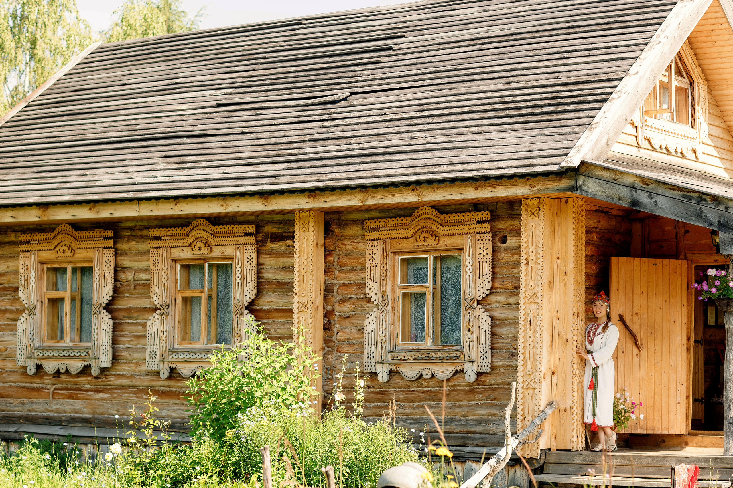 Фотосессия с Аней в этнокомплексе Ясна. Портретный и репортажный фотограф в Чебоксарах Андриян Чаркин