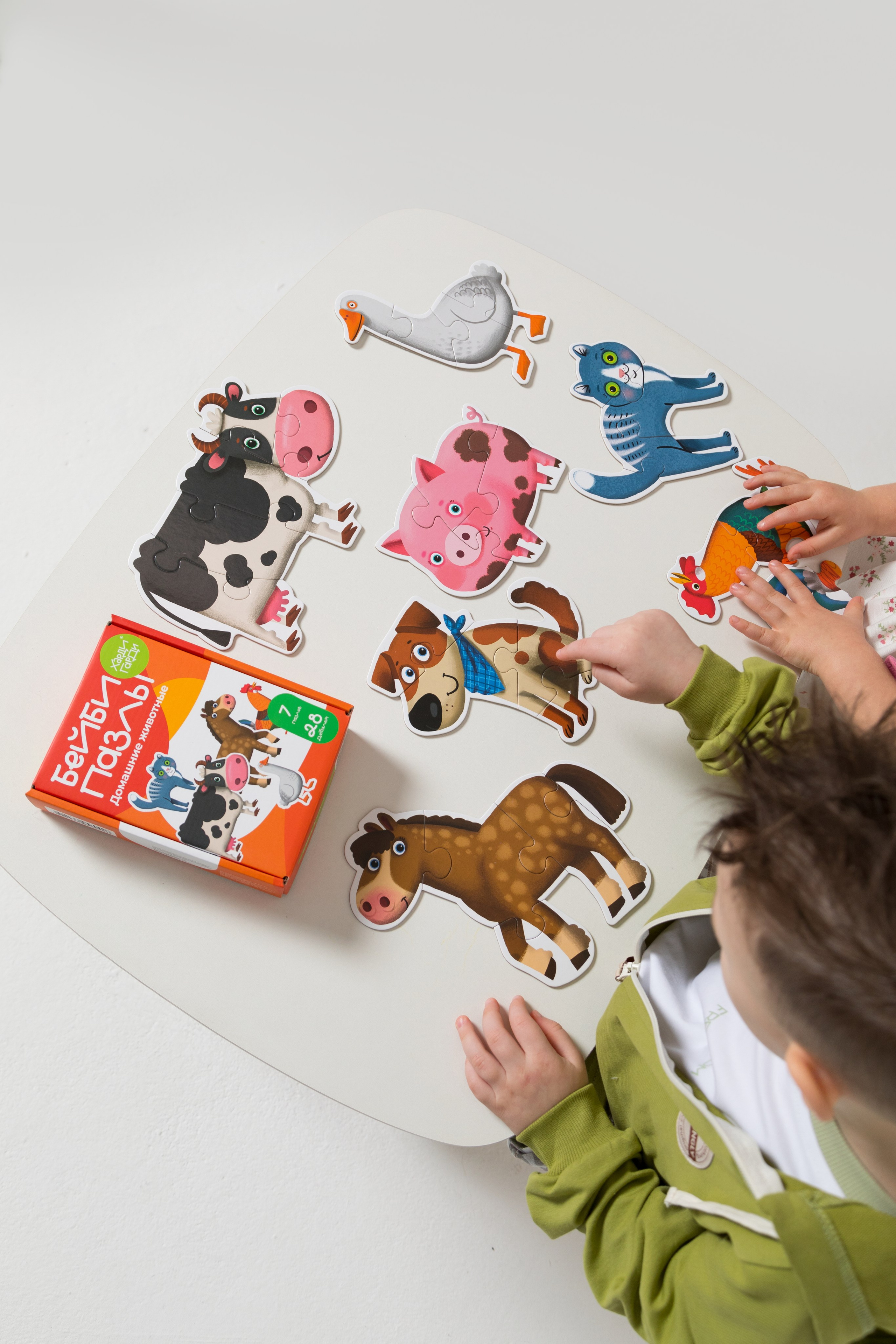 Имиджевая и каталожная съёмка для бренда детских пазлов. Детский и контент фотограф Надя Волкова Санкт-Петербург