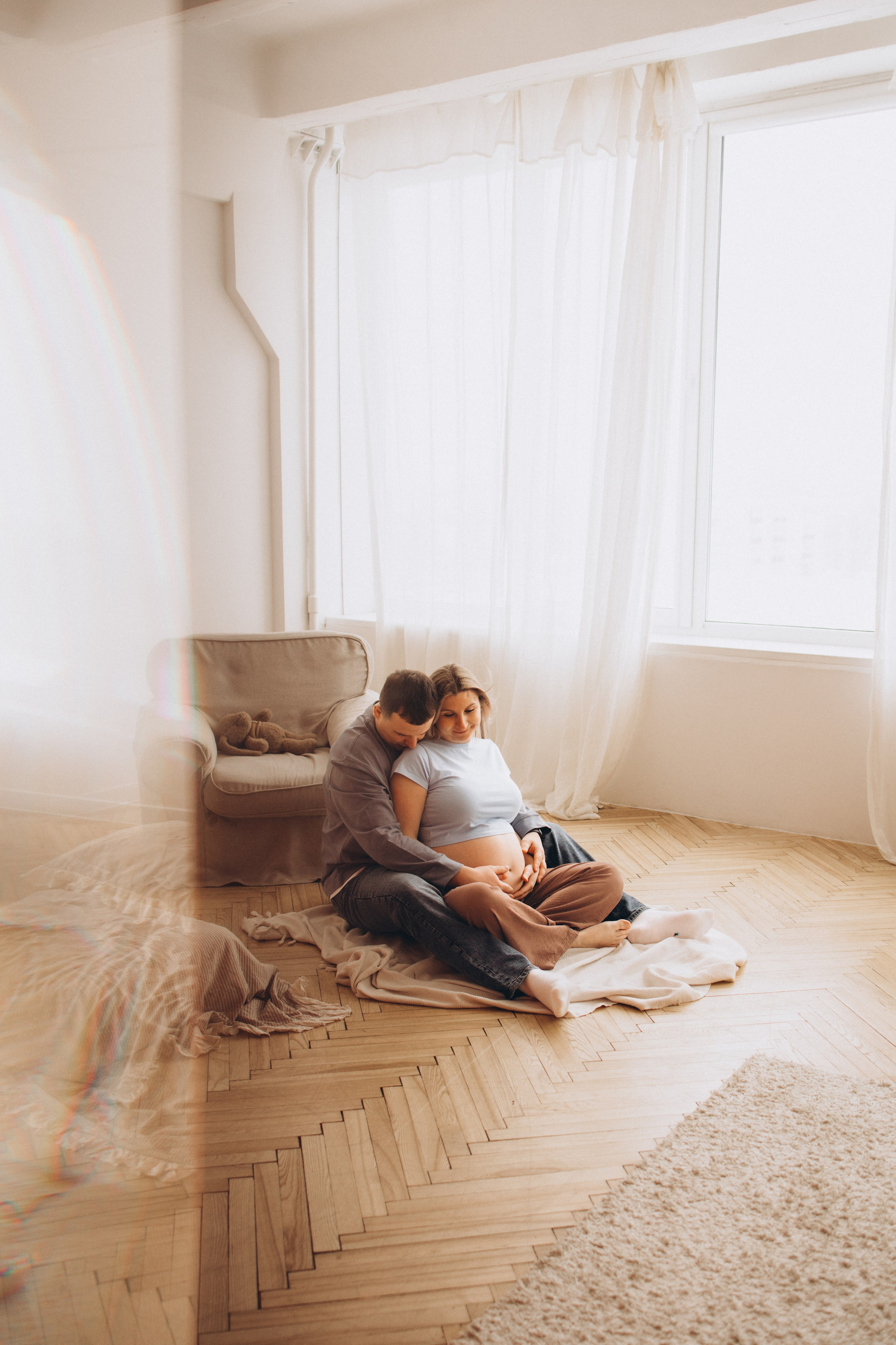 Фотосессия беременности в студии. Семейный фотограф в Минске — Алина Тиханович