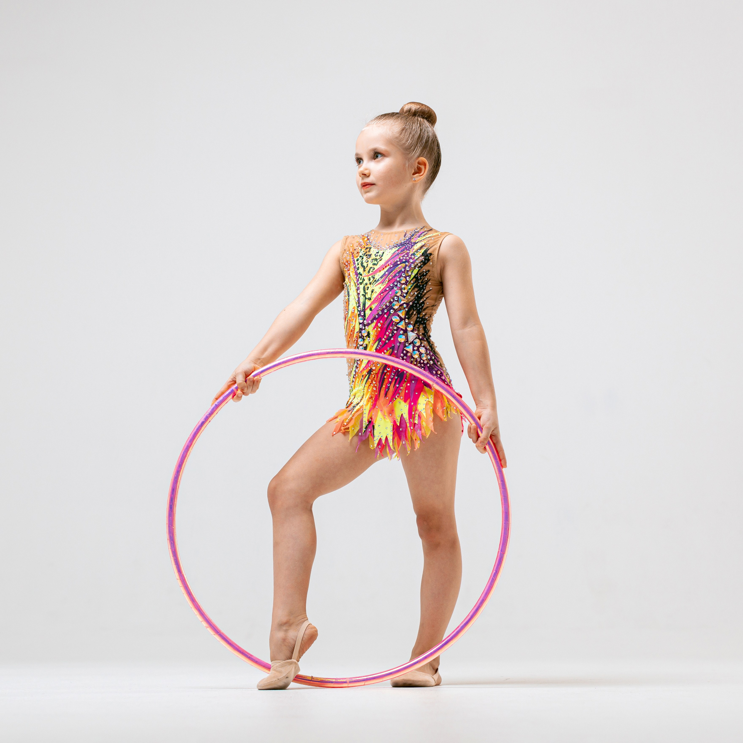 Фотосъёмка гимнасток на белой циклораме. Балетный фотограф Алина Ханько — Душа Балета