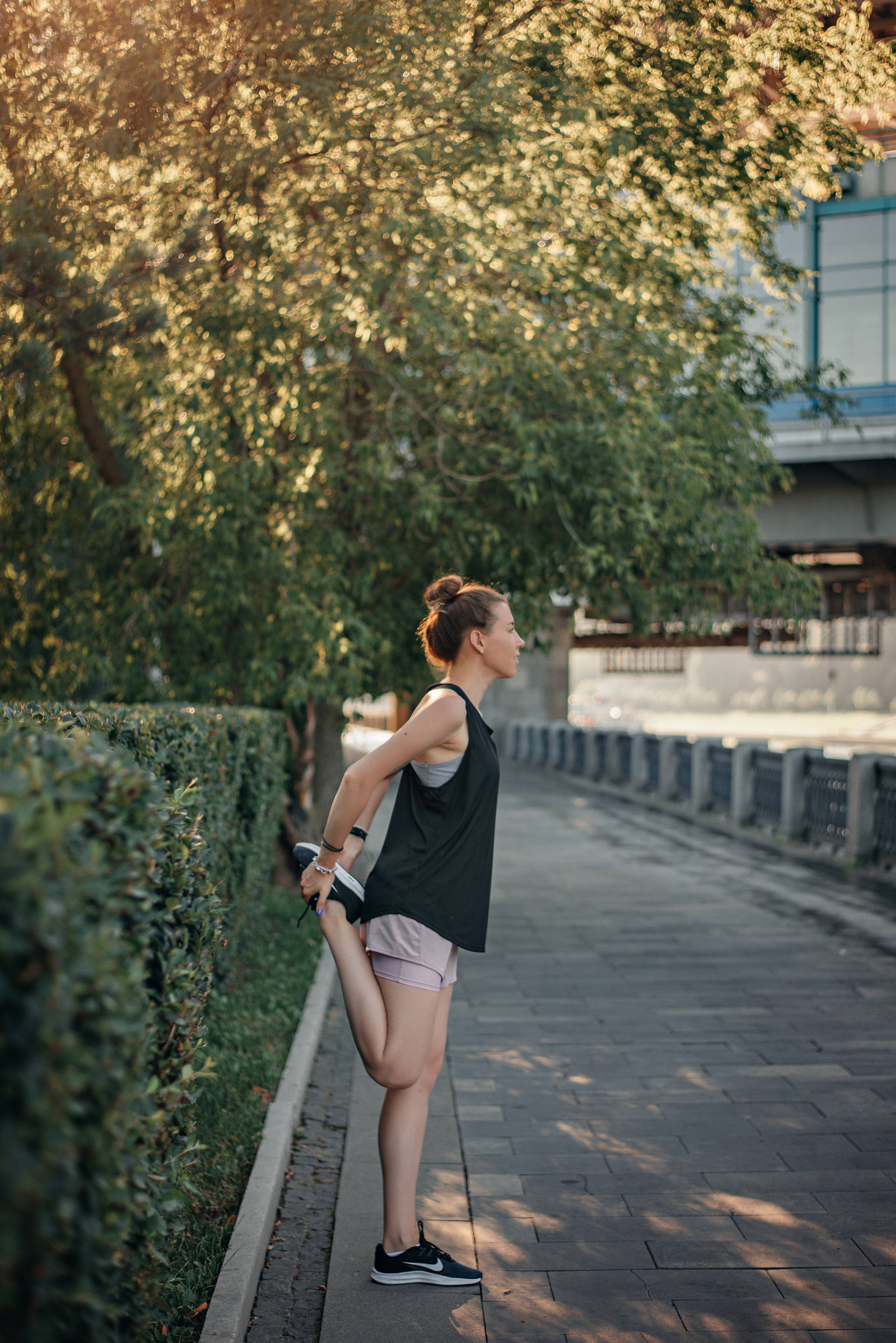 Спортивная фотосессия для девушки. Фотограф Москва