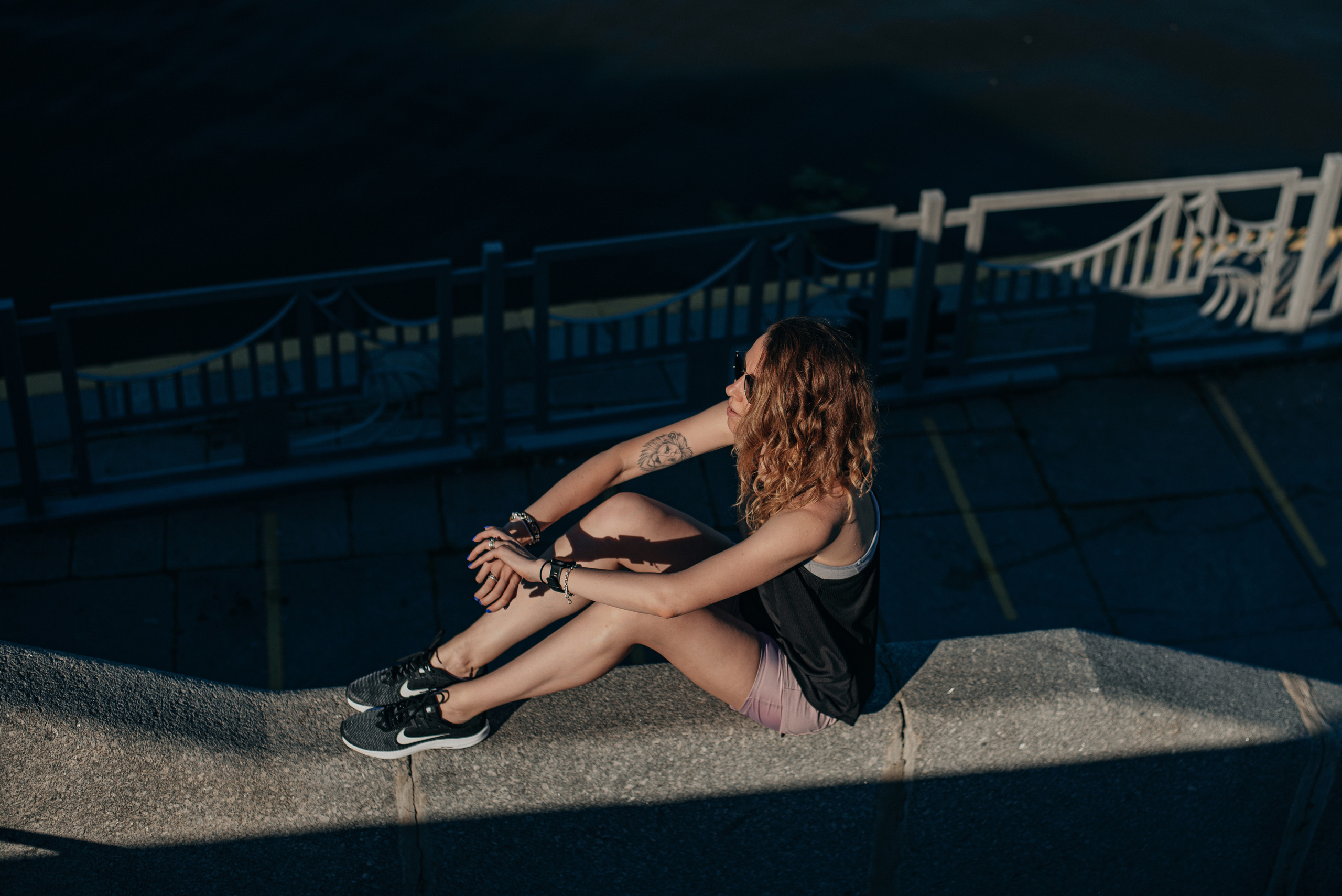 Спортивная фотосессия для девушки. Фотограф Москва