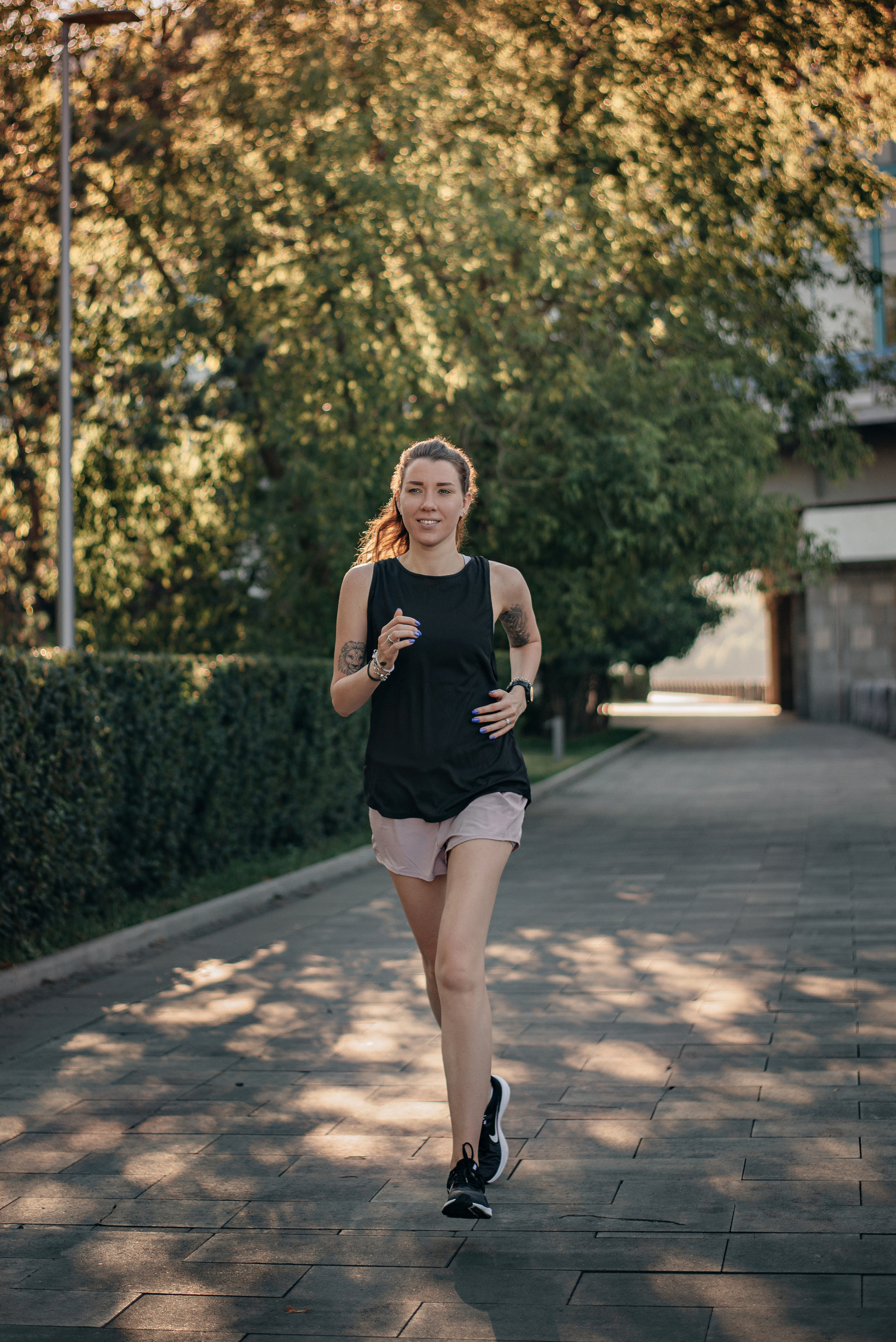 Спортивная фотосессия для девушки. Фотограф Москва