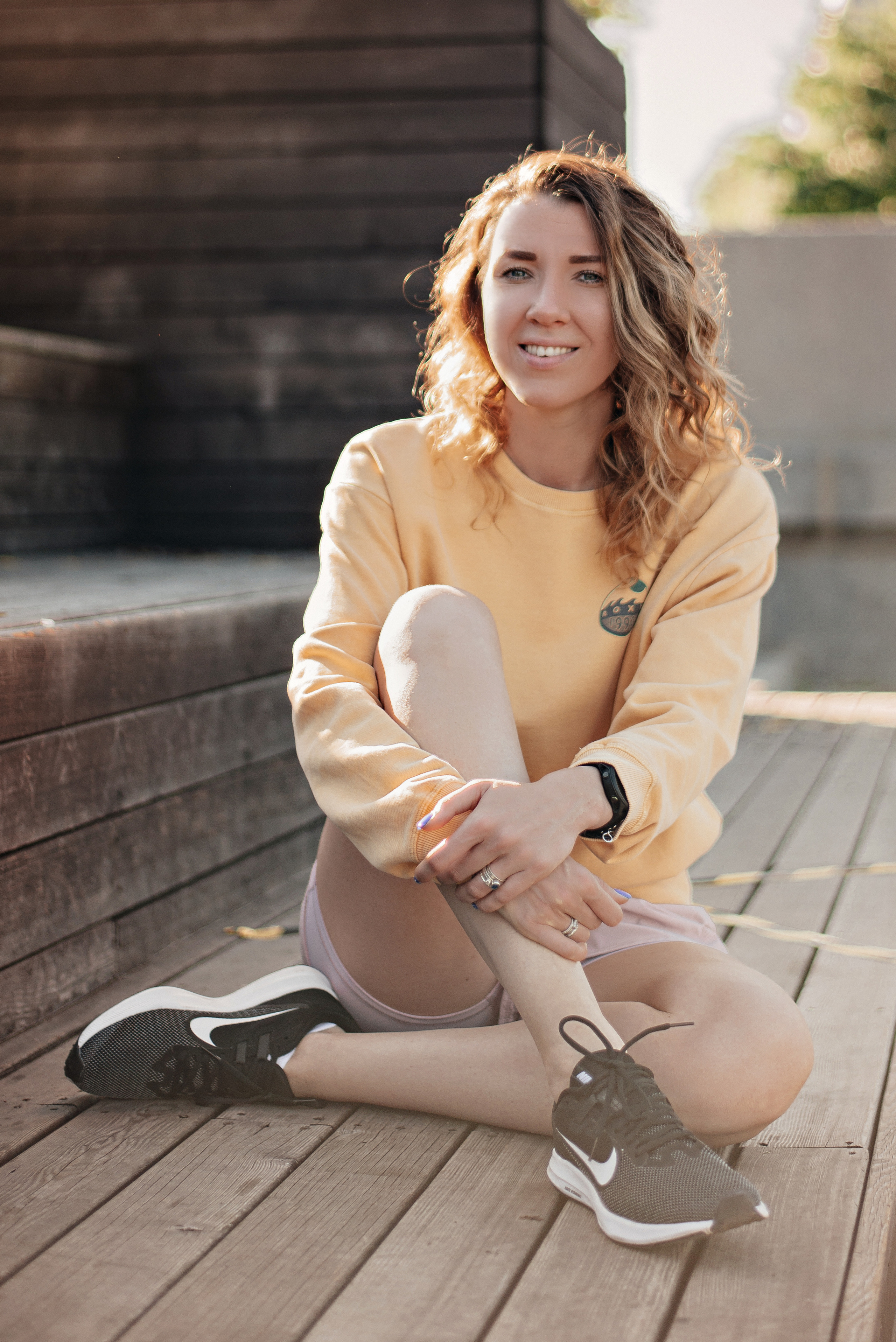 Спортивная фотосессия для девушки. Фотограф Москва