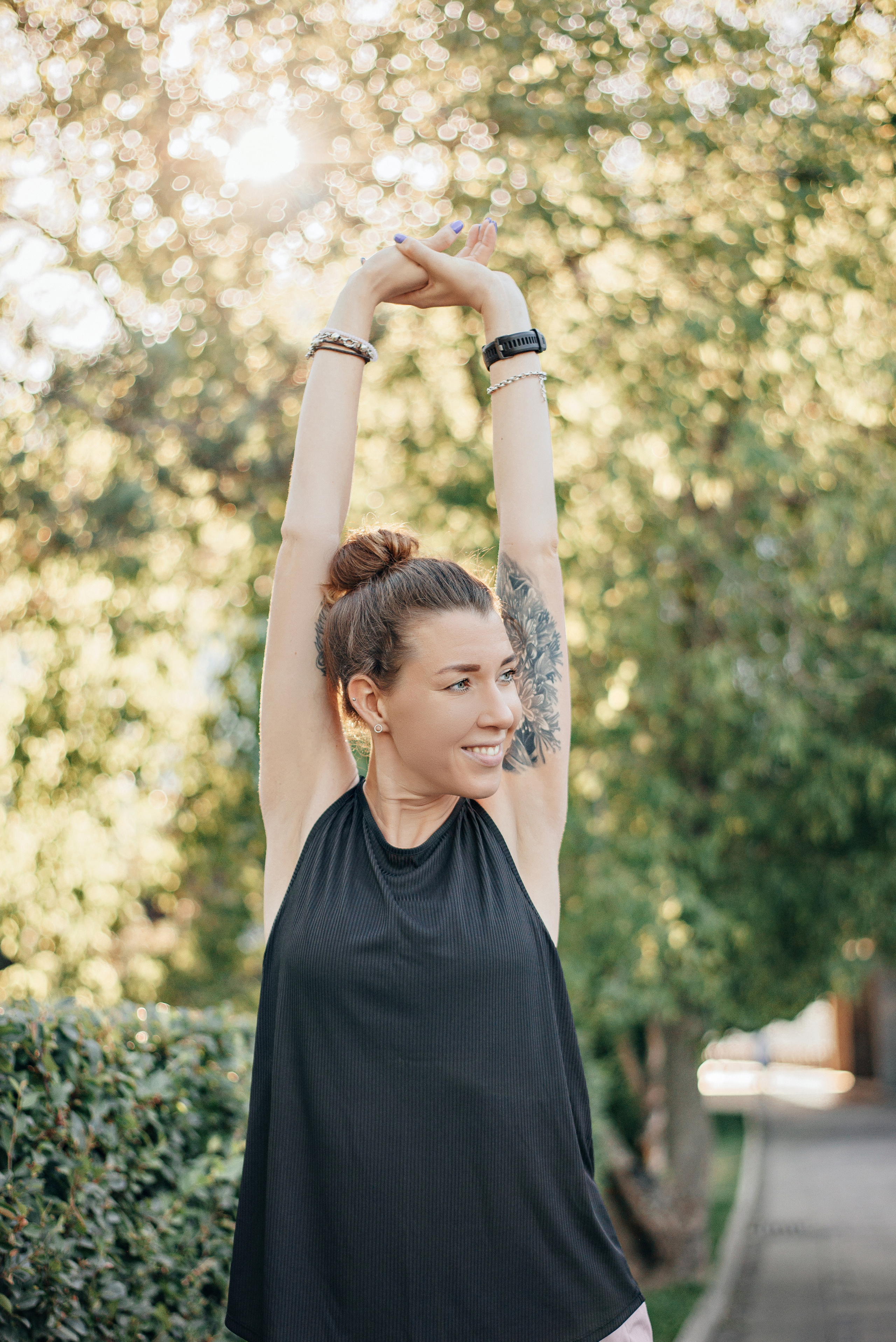 Спортивная фотосессия для девушки. Фотограф Москва