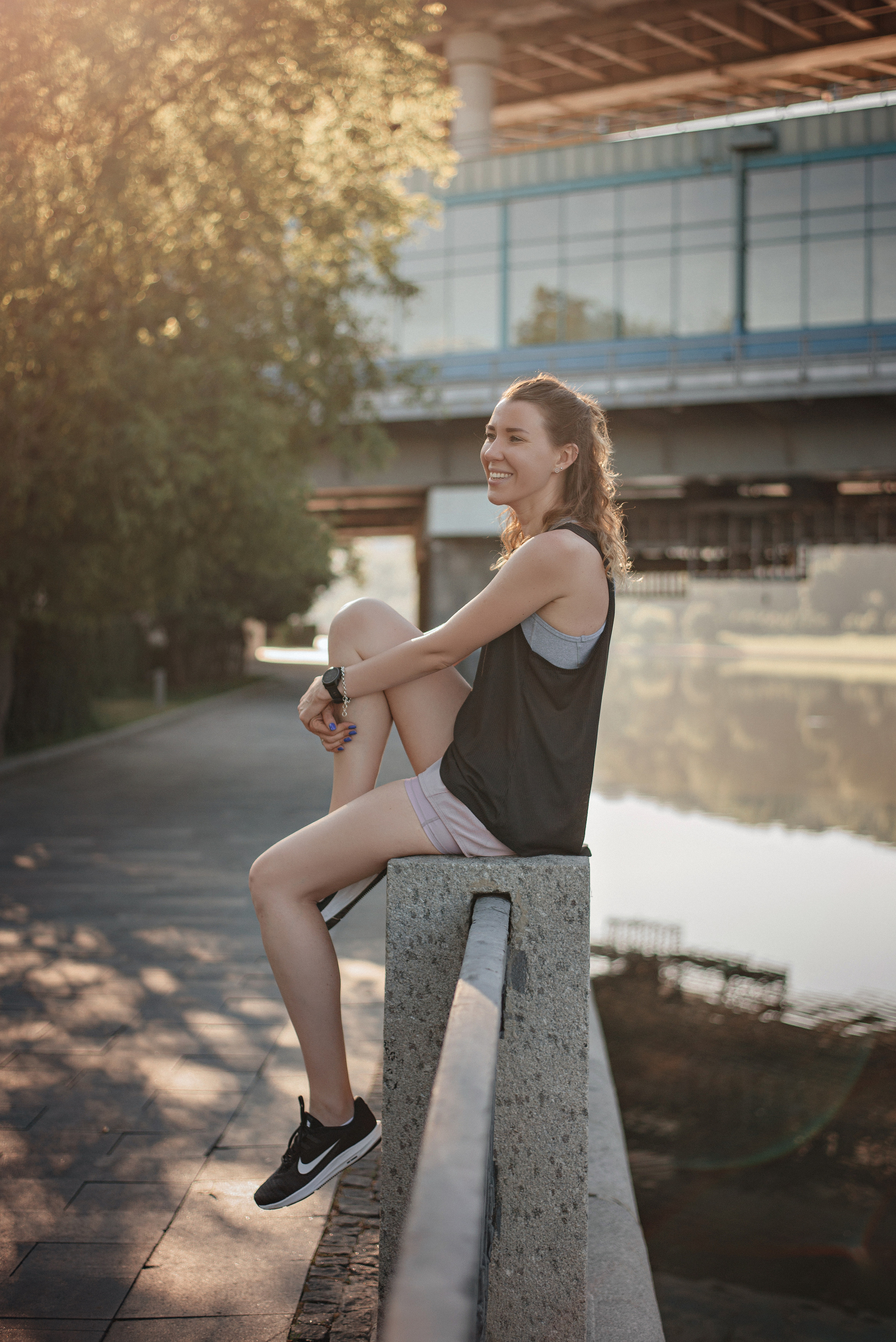 Спортивная фотосессия для девушки. Фотограф Москва