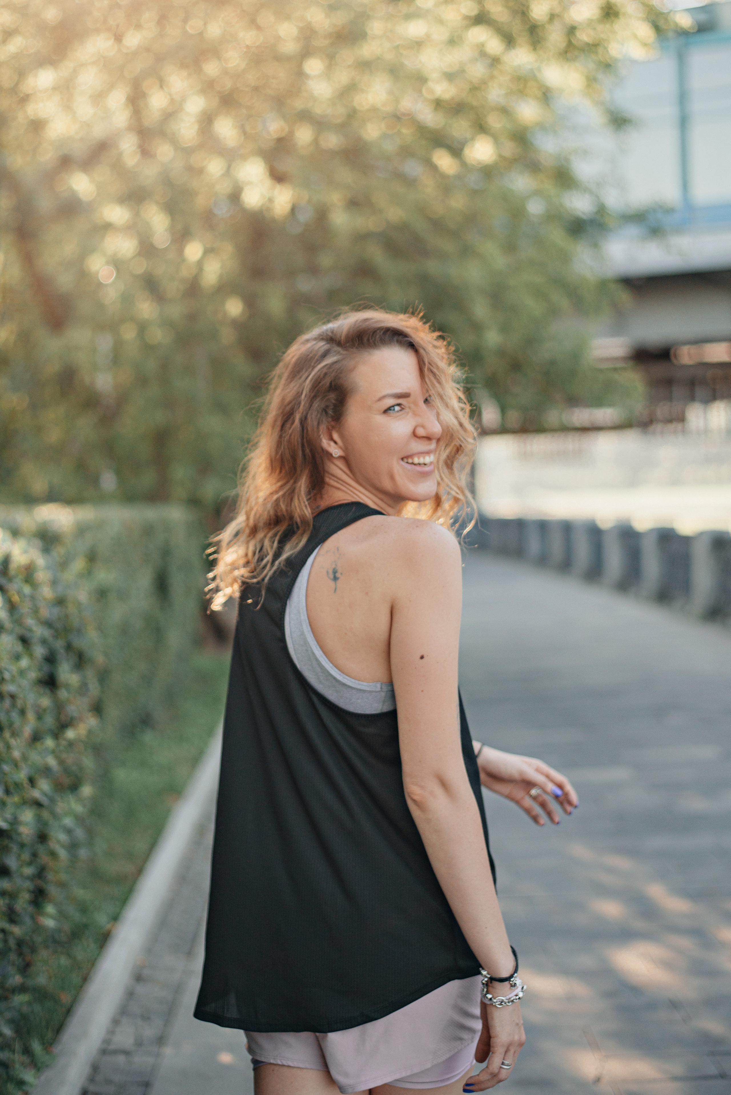 Спортивная фотосессия для девушки. Фотограф Москва