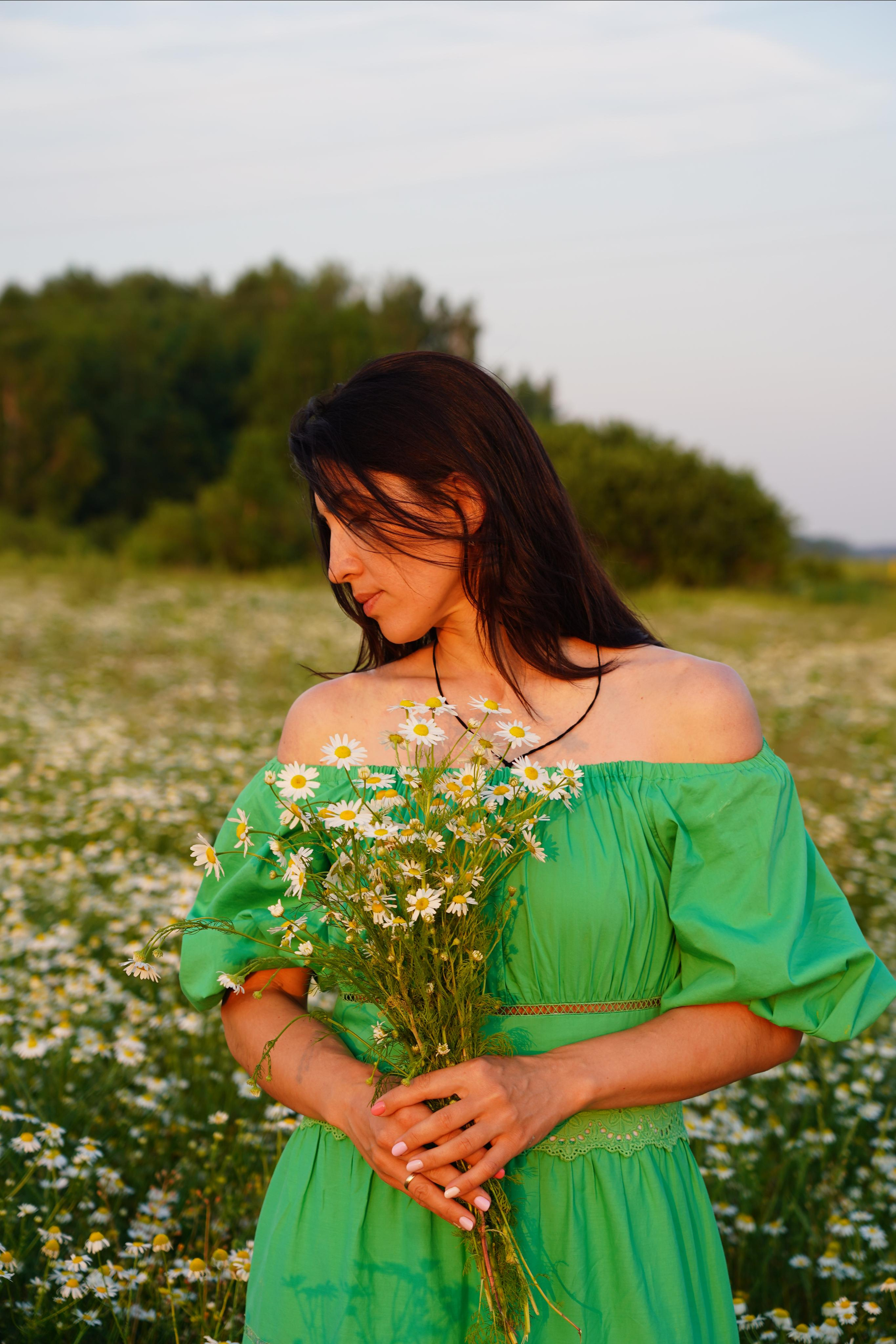 Ромашковое поле для Александры. Моя фотостудия: поле, лес, море и горы… Казань — Москва — Болгария