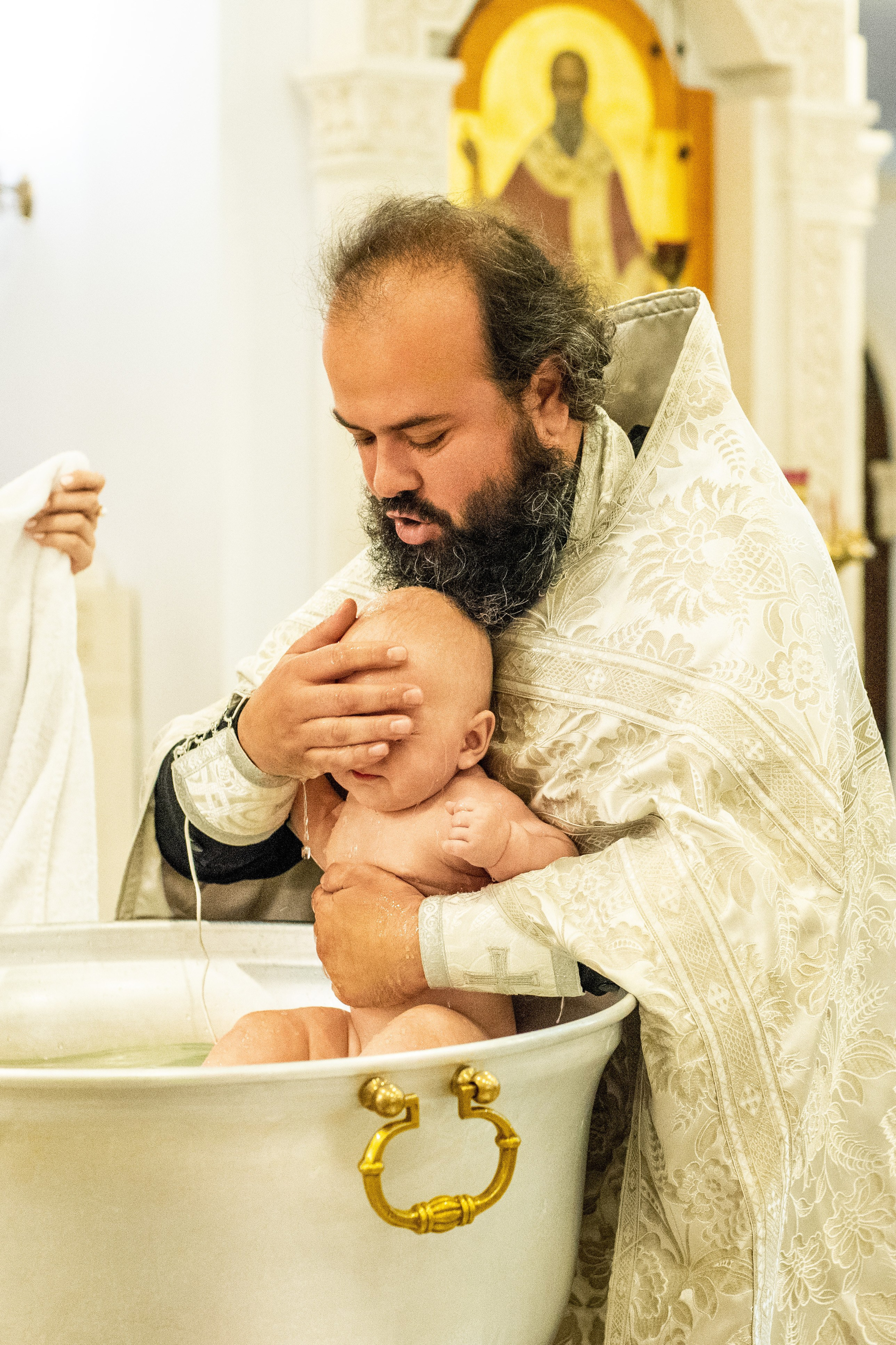 Крещении Ксении. Фотограф Юлия Попова