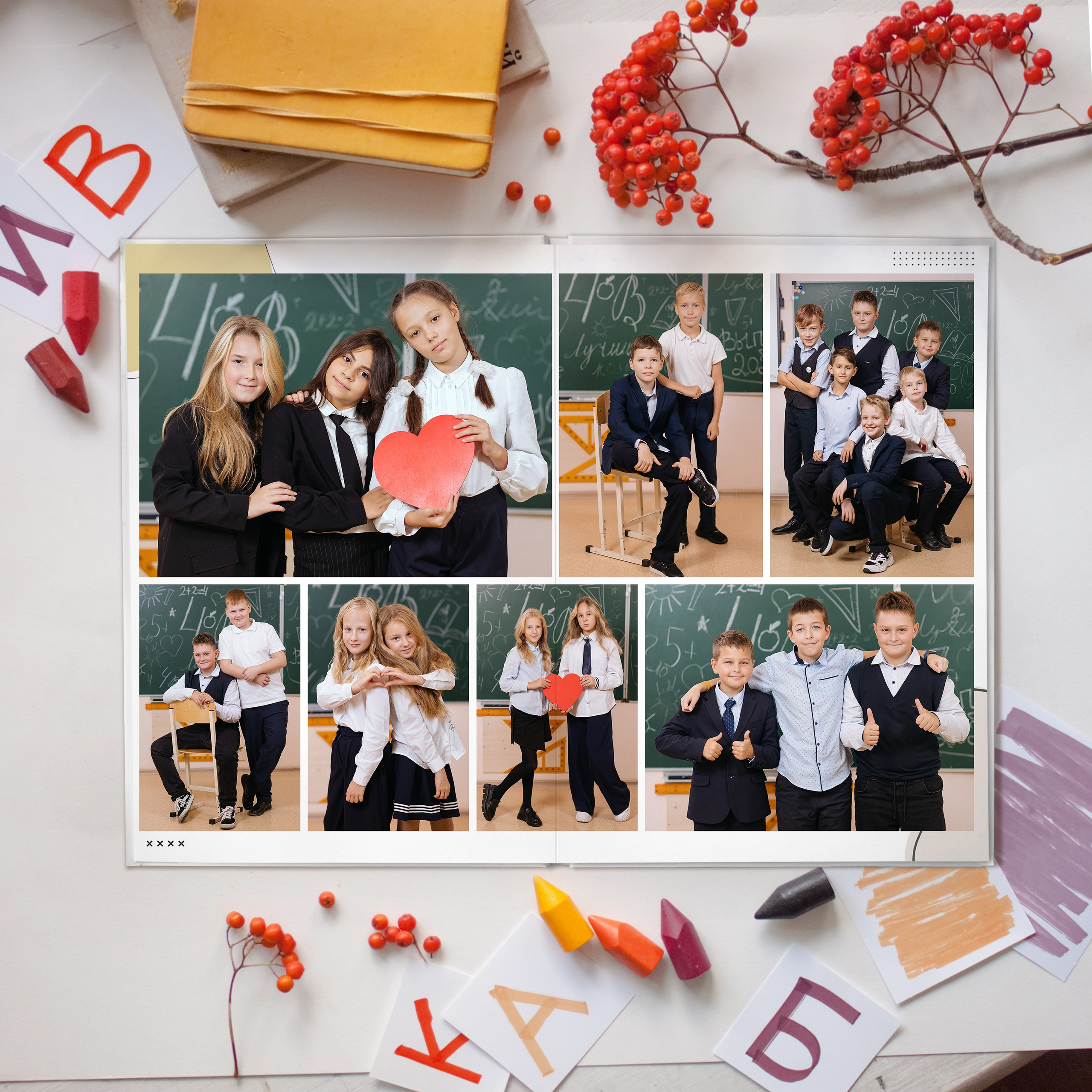 Дизайн «Абстракция» 20×30 Большой 20-30 стр. Выпускные альбомы СПБ для садов и школ | Фотограф Олька Евченко