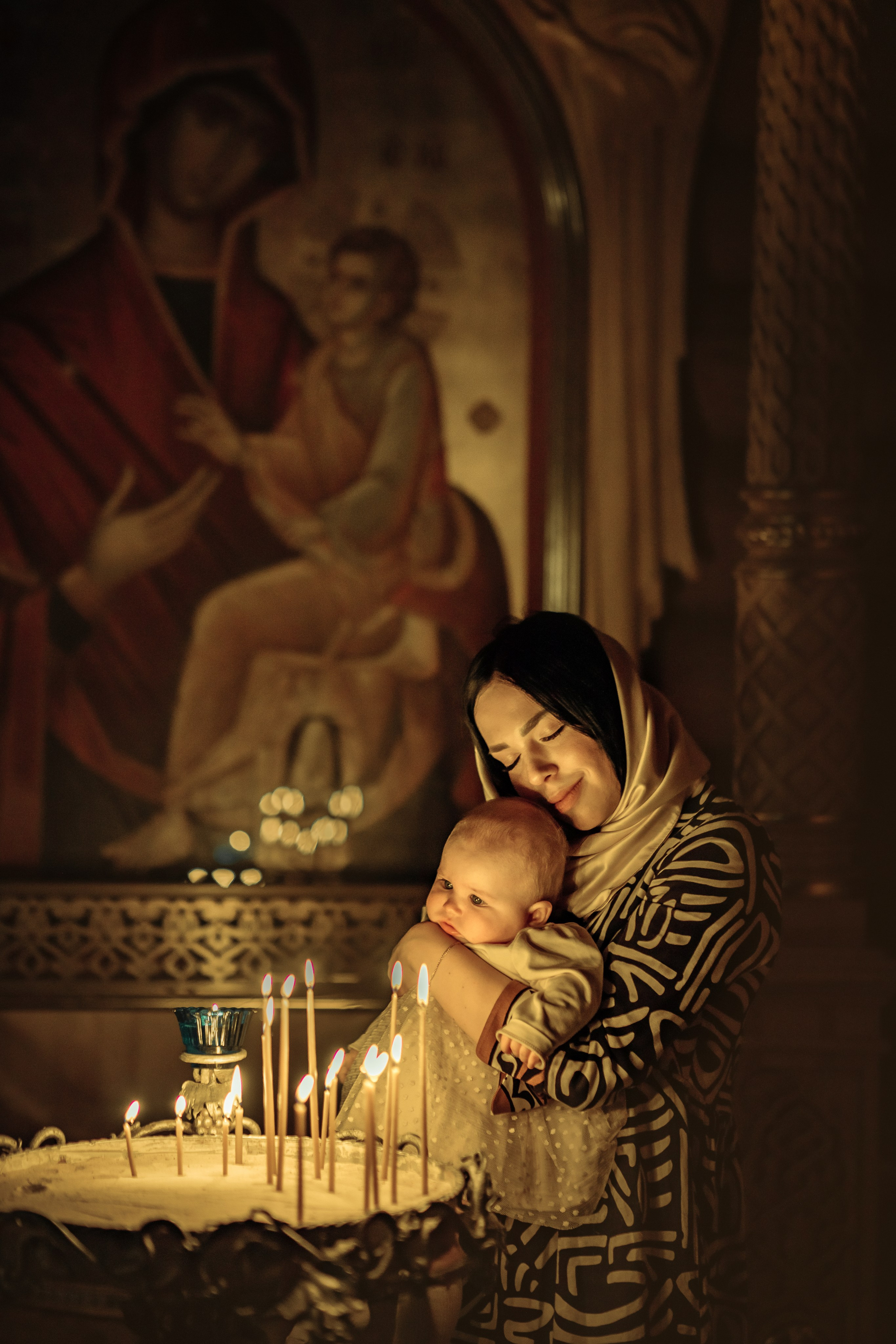 Таинство крещения Софии, апрель 2024