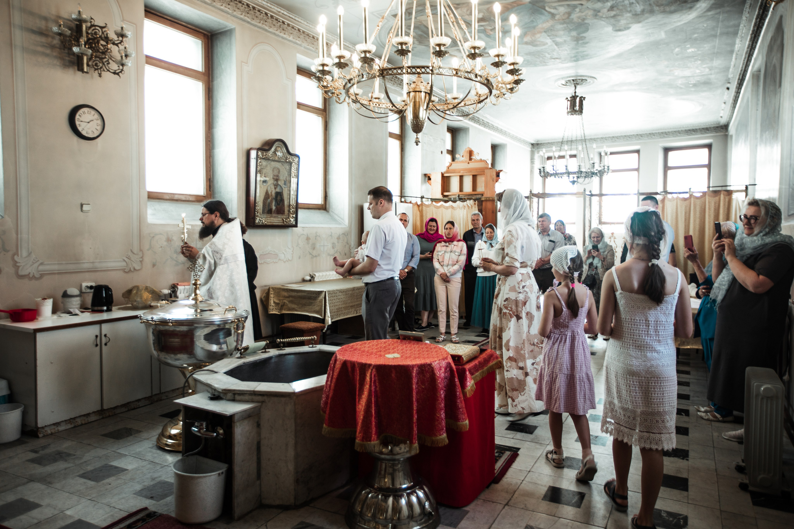 Крещение Николая в Елоховском Соборе. Фотосессии в Москве - фотограф Неонилла Ленко