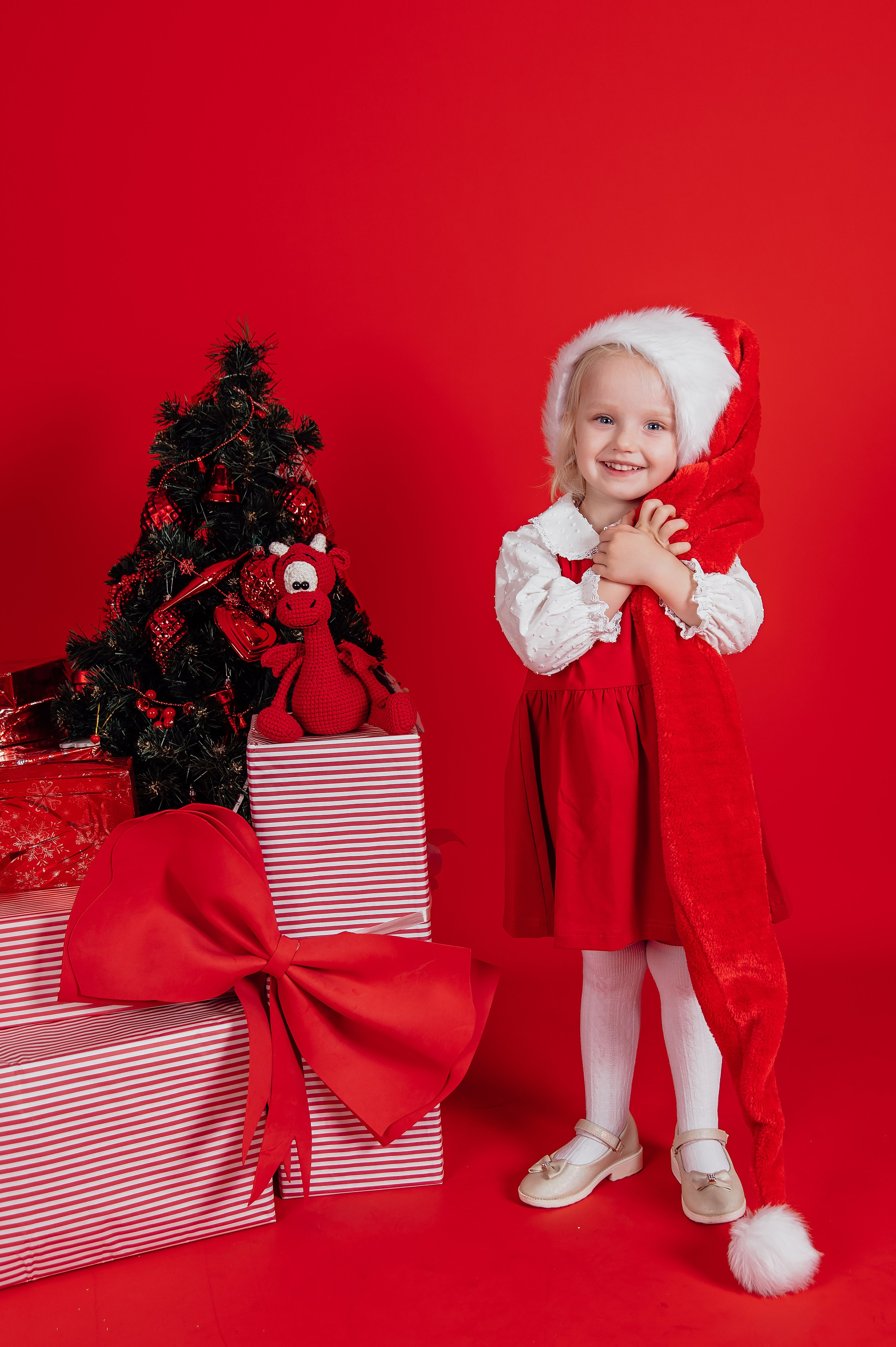 КРАСНЫЙ НОВЫЙ ГОД. Детский и семейный фотограф Катерина Мишина