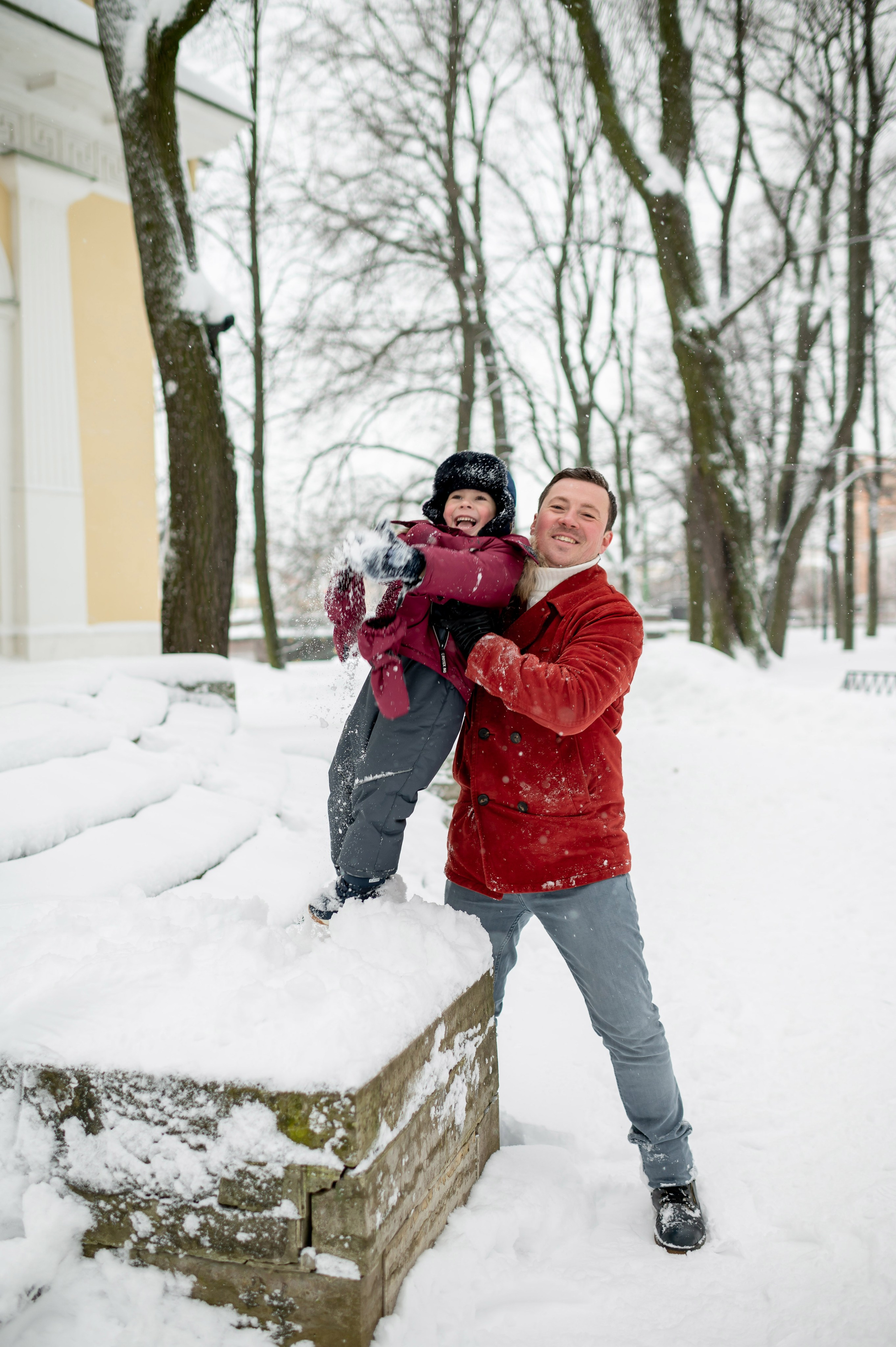 Зимняя прогулка Валерия, Андрей и Егор. Портретный, семейный и свадебный фотограф в Санкт-Петербурге и в Пушкине Ширяев Денис