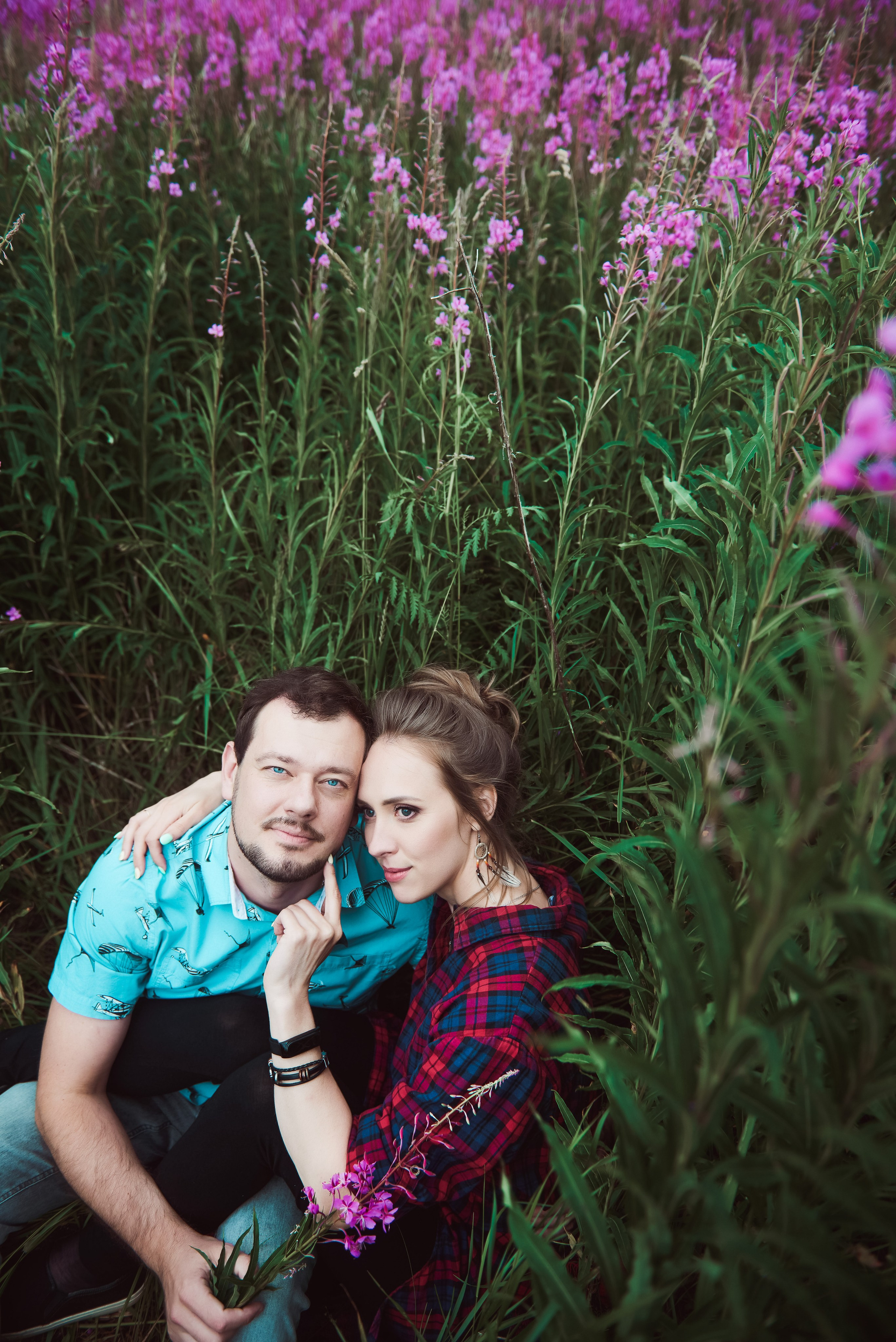 Александра и Вячеслав (фотосессия Love story на природе). Портретный, семейный и свадебный фотограф в Санкт-Петербурге и в Пушкине Ширяев Денис